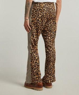 Kapital - Smooth Jersey Leopard STUNTMAN & WOMAN Track Trousers image number 3