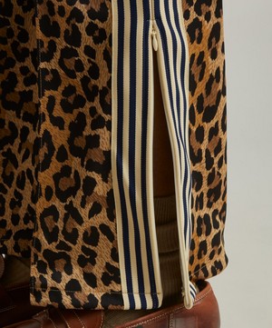 Kapital - Smooth Jersey Leopard STUNTMAN & WOMAN Track Trousers image number 4