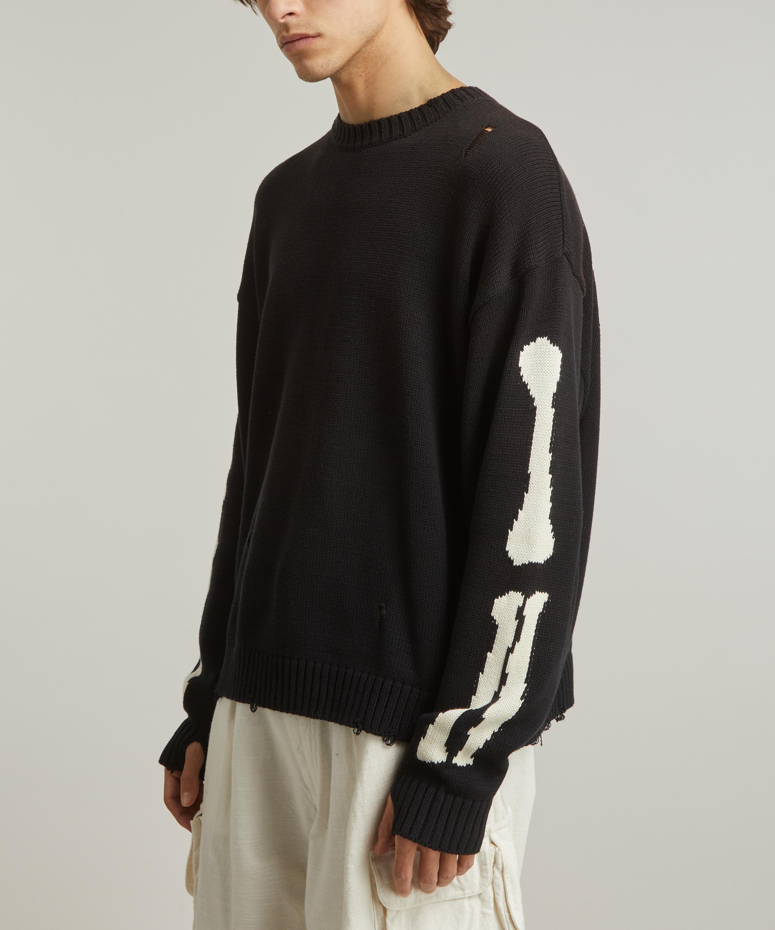 Kapital 5G Cotton Knit BONE Crew Jumper | Liberty