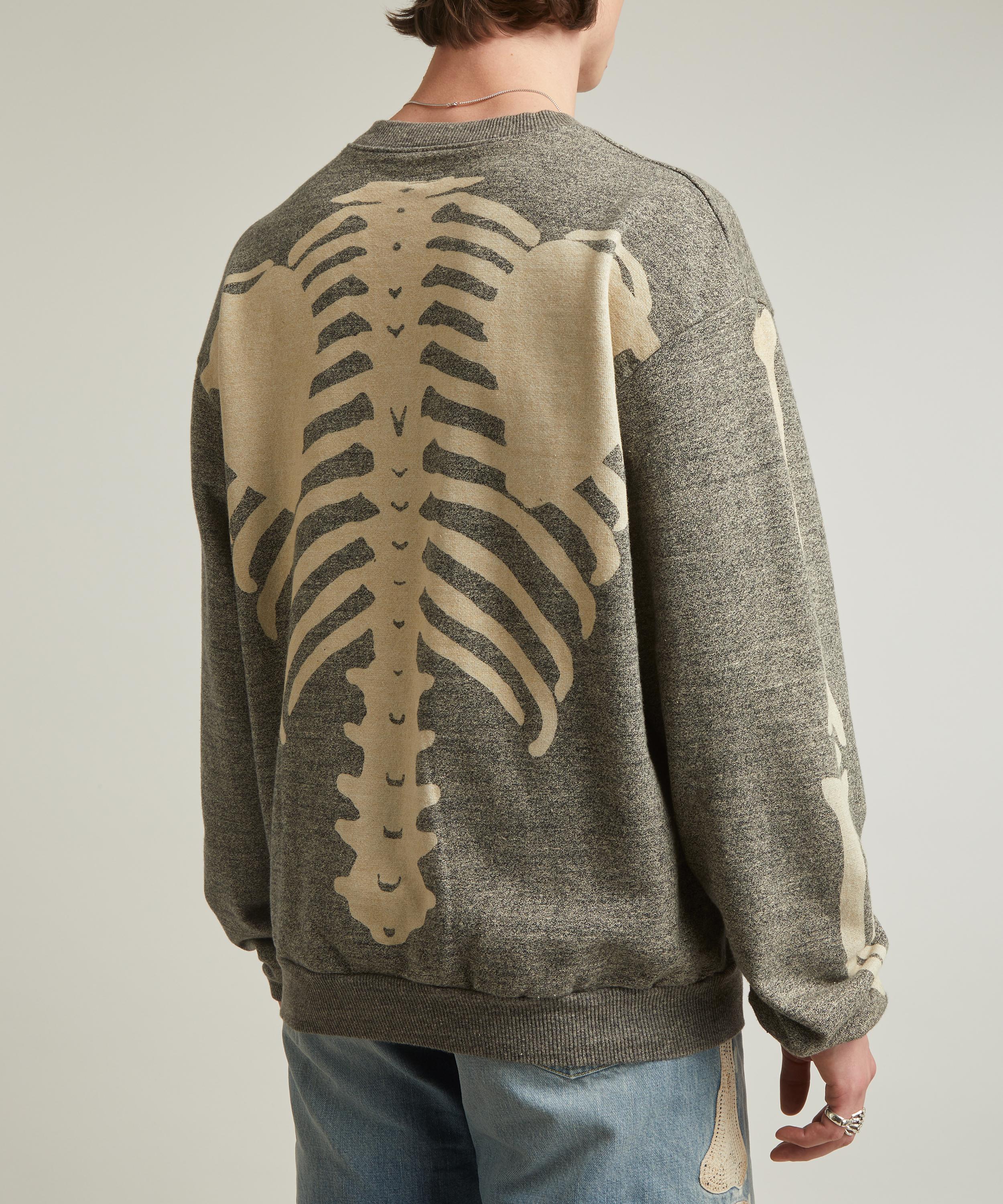 Kapital - Oversized Grandrelle Fleece Knit Bone Sweater image number 3