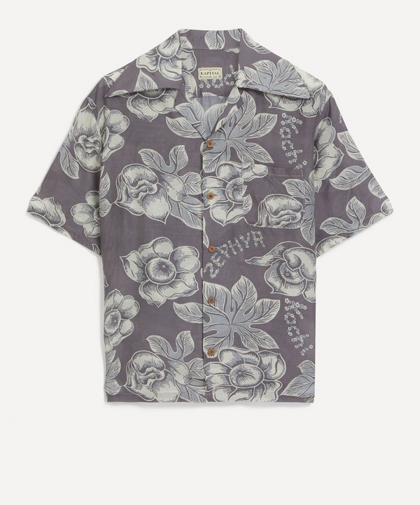 Kapital - KOCHI&ZEPHYR ANEMONE RANGLE Collar Silk Rayon Aloha Shirt image number null