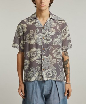 Kapital - KOCHI&ZEPHYR ANEMONE RANGLE Collar Silk Rayon Aloha Shirt image number 2