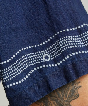 Kapital - French Cloth Linen WRANGLE Collar Aloha Shirt SOUFFLEMON image number 4