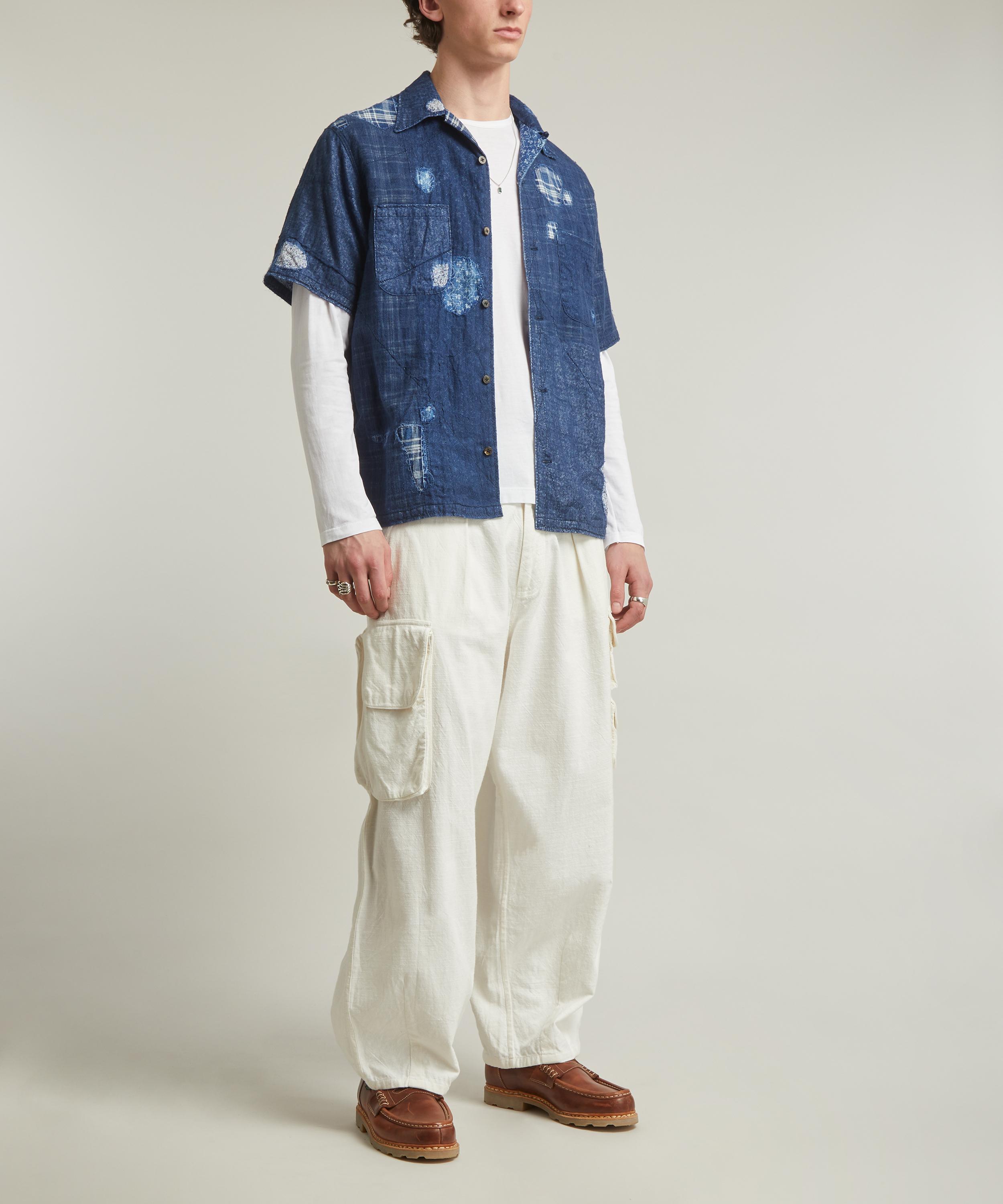 Kapital - Patchwork Boro Aloha Indigo Shirt image number 1