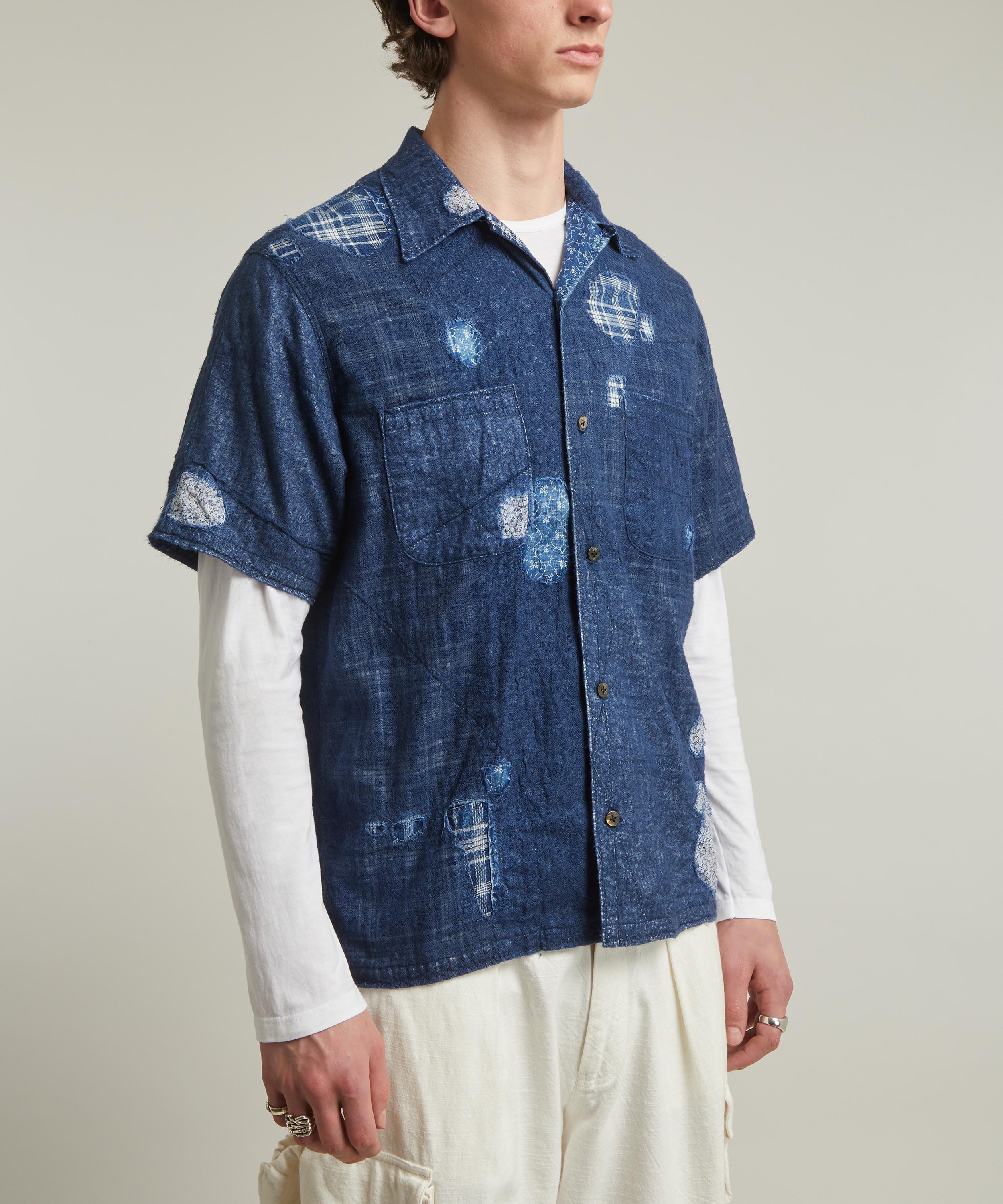 Kapital - Patchwork Boro Aloha Indigo Shirt image number 2