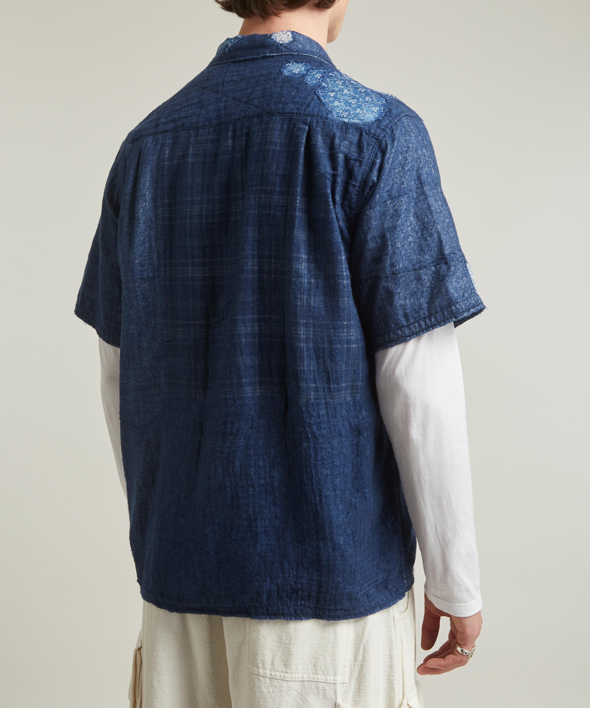 Kapital - Patchwork Boro Aloha Indigo Shirt image number 3