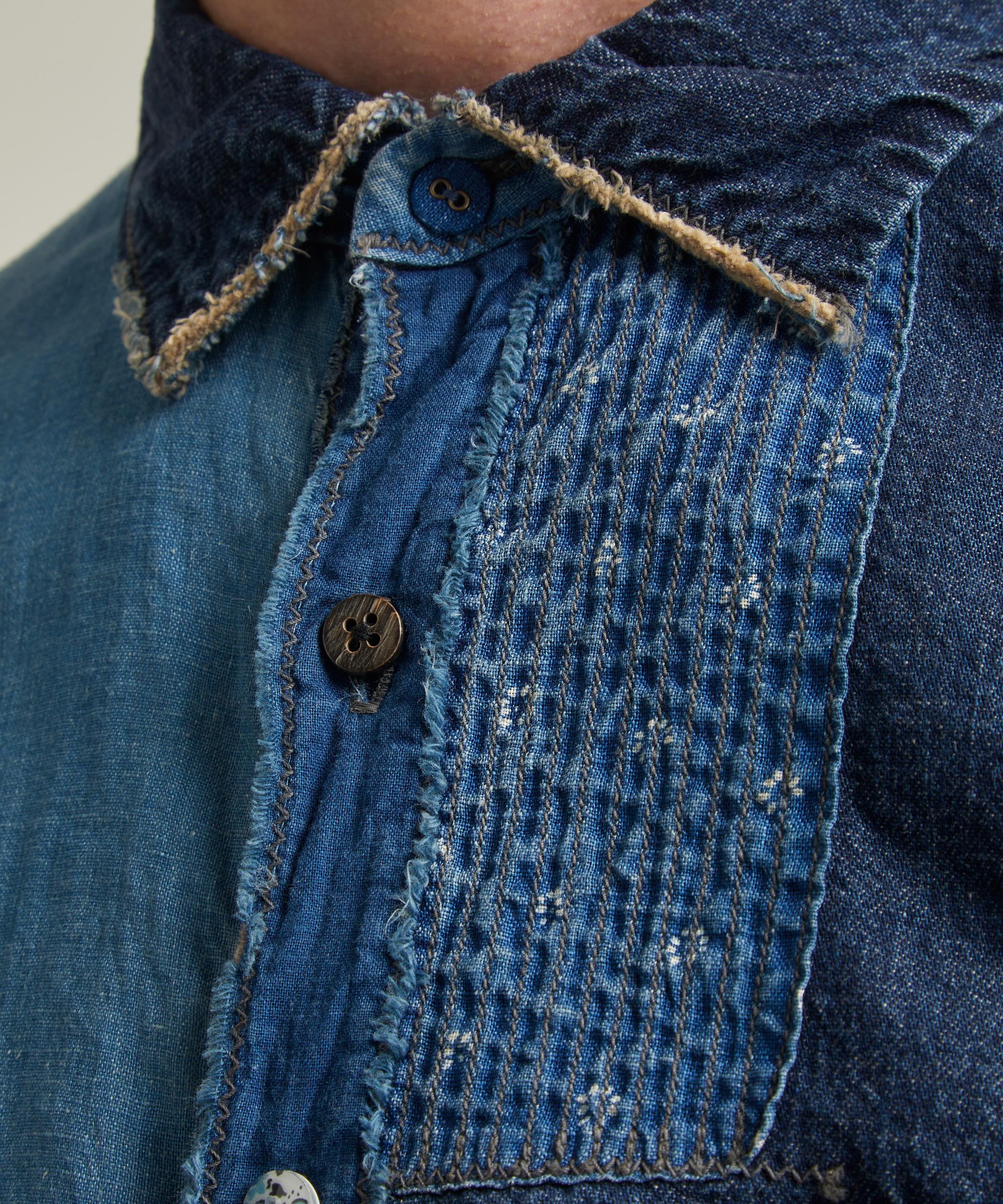 Kapital - Indigo Patchwork KATMANDU Shirt image number 4
