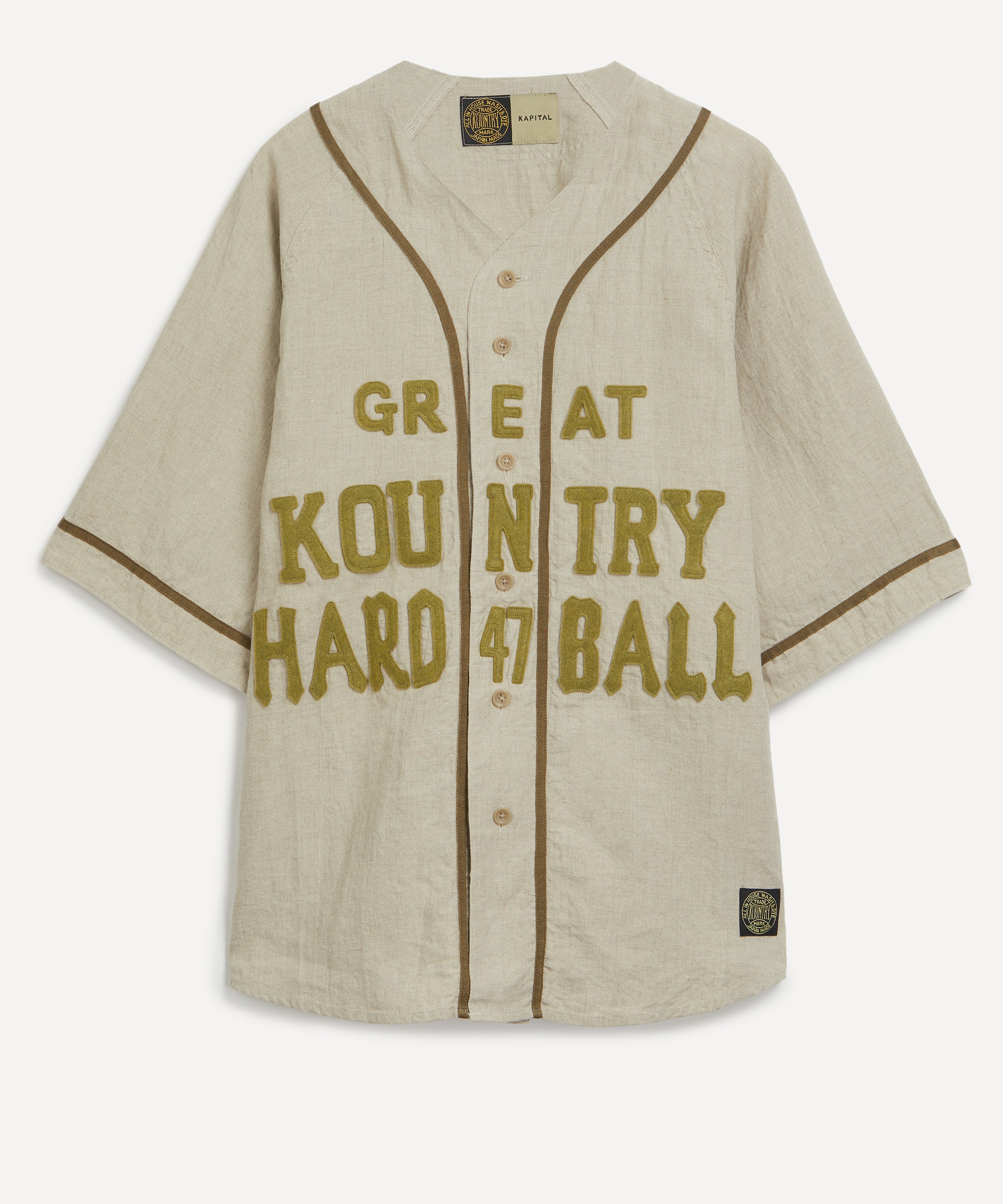 Kapital - Great Kountry French Linen Baseball Shirt