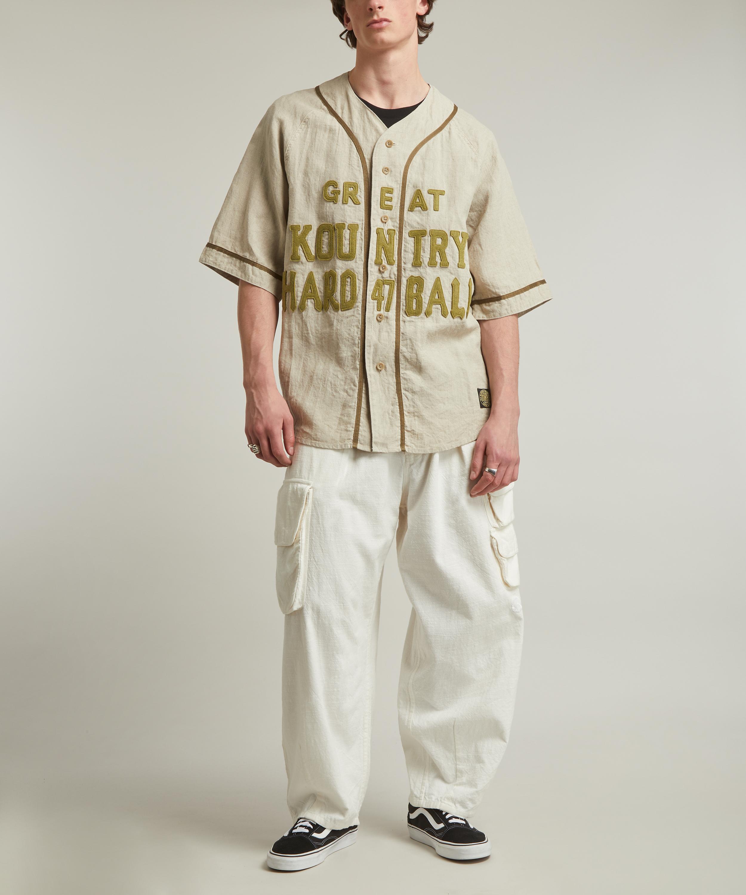 Kapital - Great Kountry French Linen Baseball Shirt image number 1