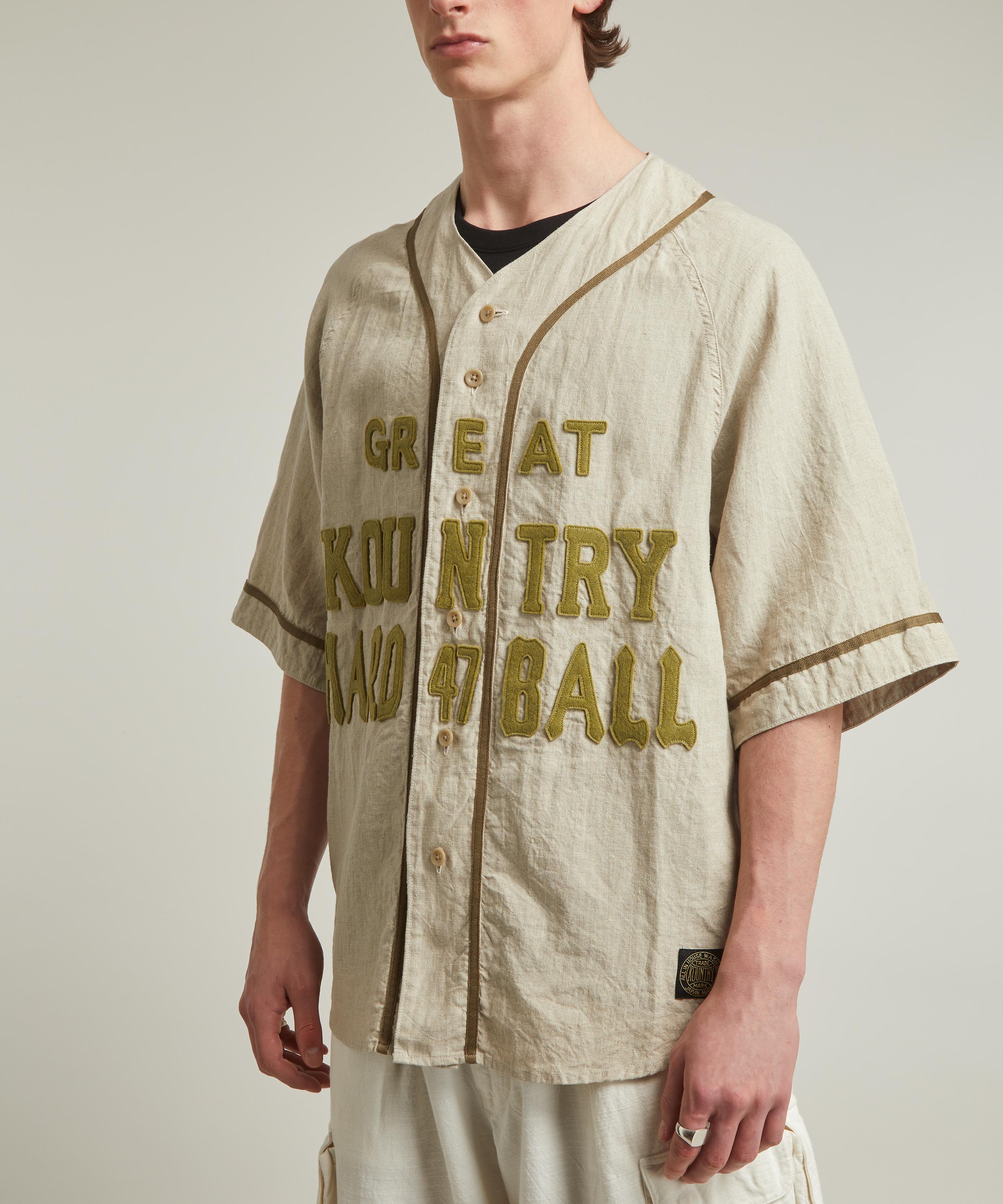 Kapital - Great Kountry French Linen Baseball Shirt image number 2