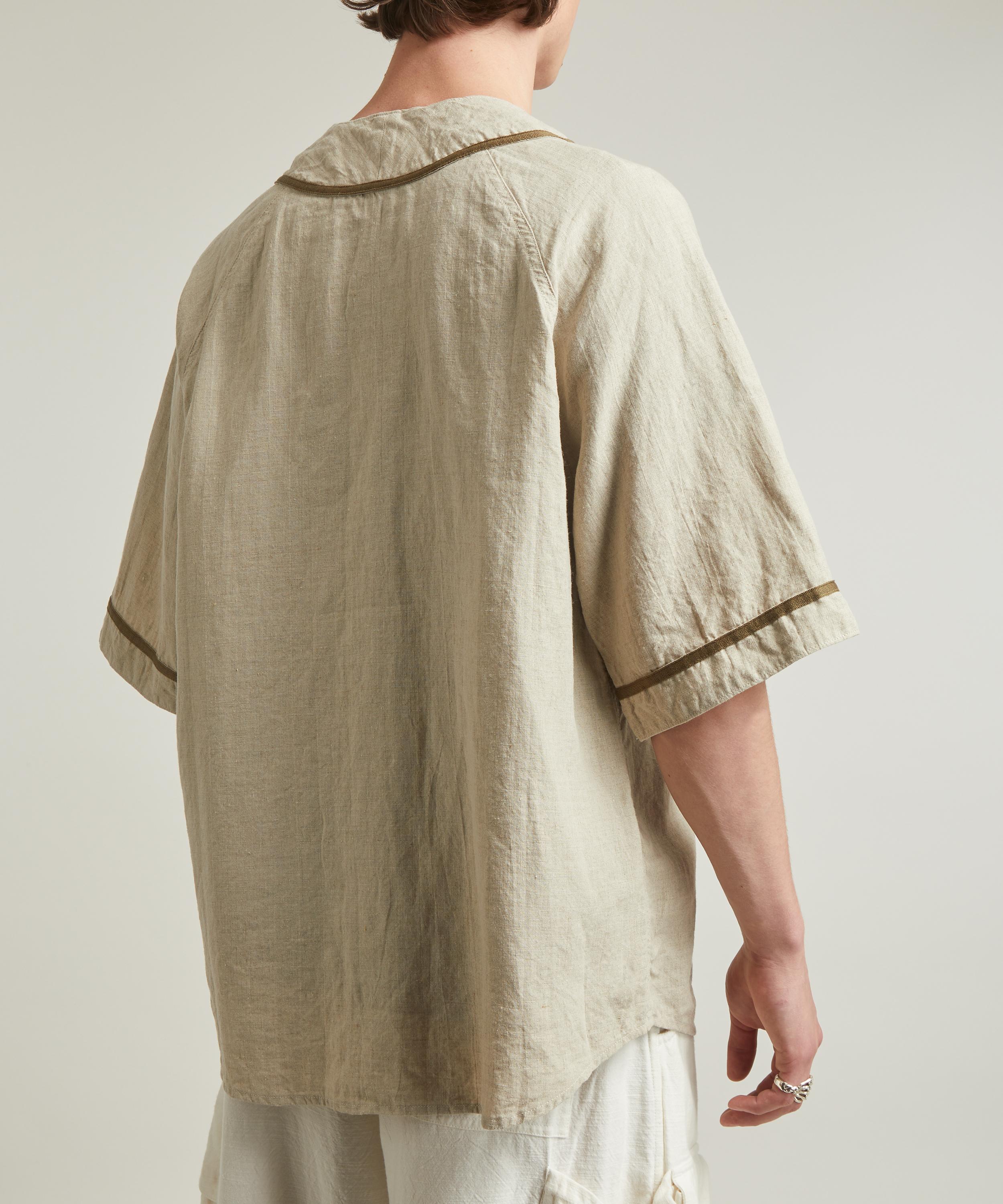 Kapital - Great Kountry French Linen Baseball Shirt image number 3