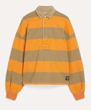 Kapital - Jail Stripe Jersey Big Rugger Polo Shirt image number 0