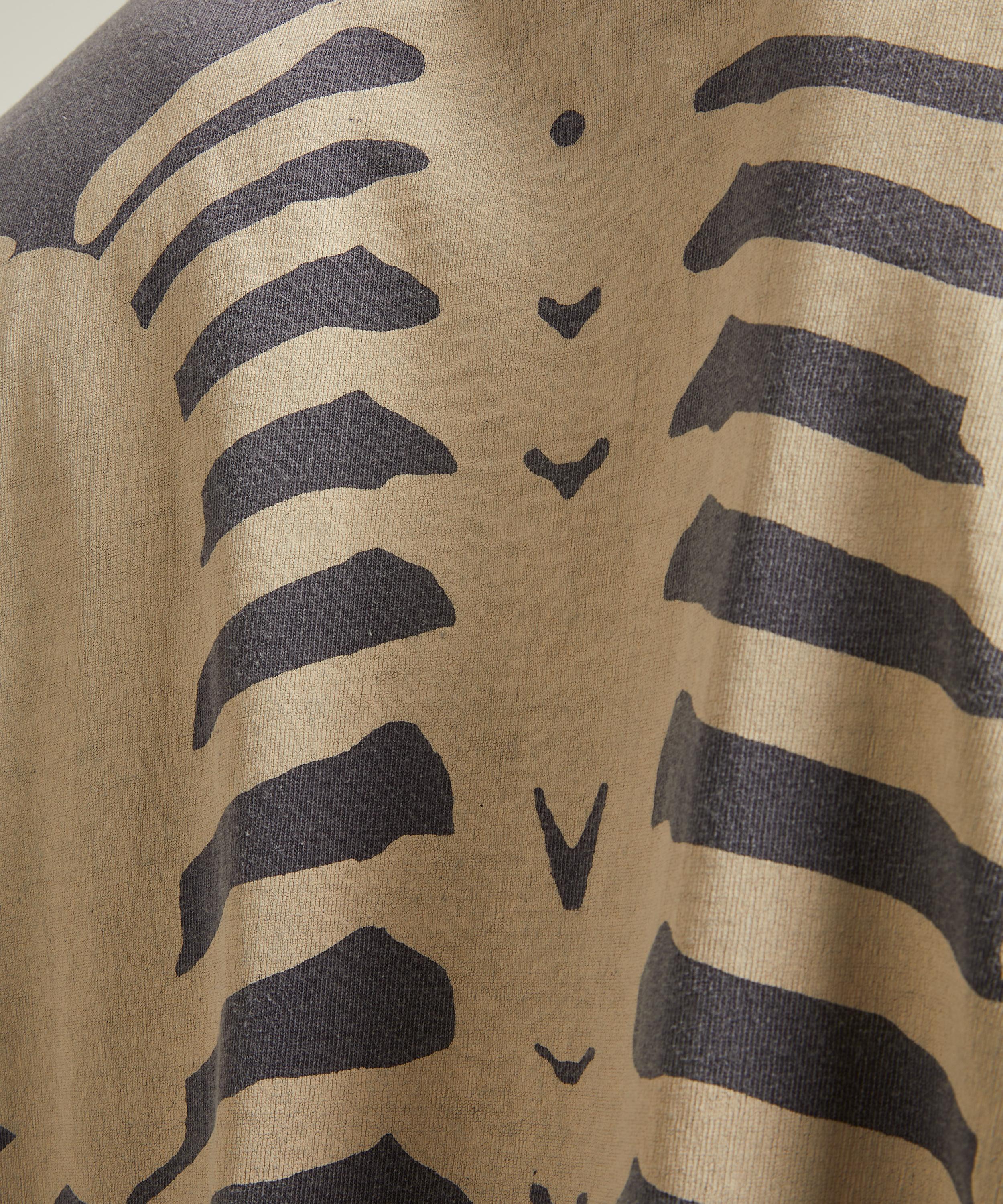 Kapital - ​​Jersey 2Tones Big Pocket BONE T-Shirt image number 4