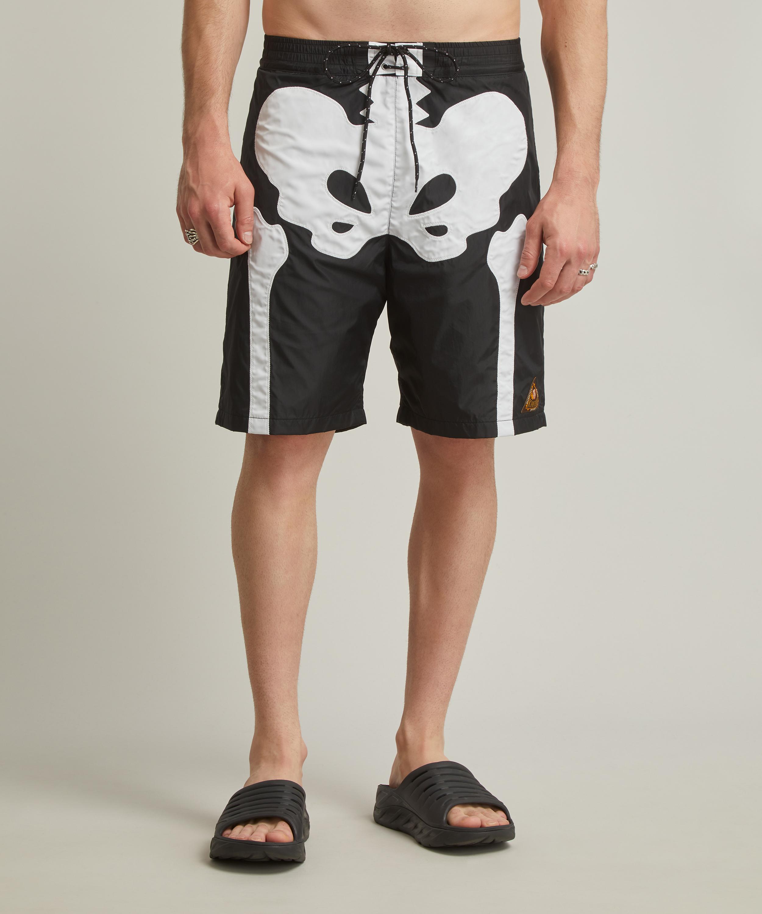 Kapital - Nylon BONE Swim Shorts image number 2