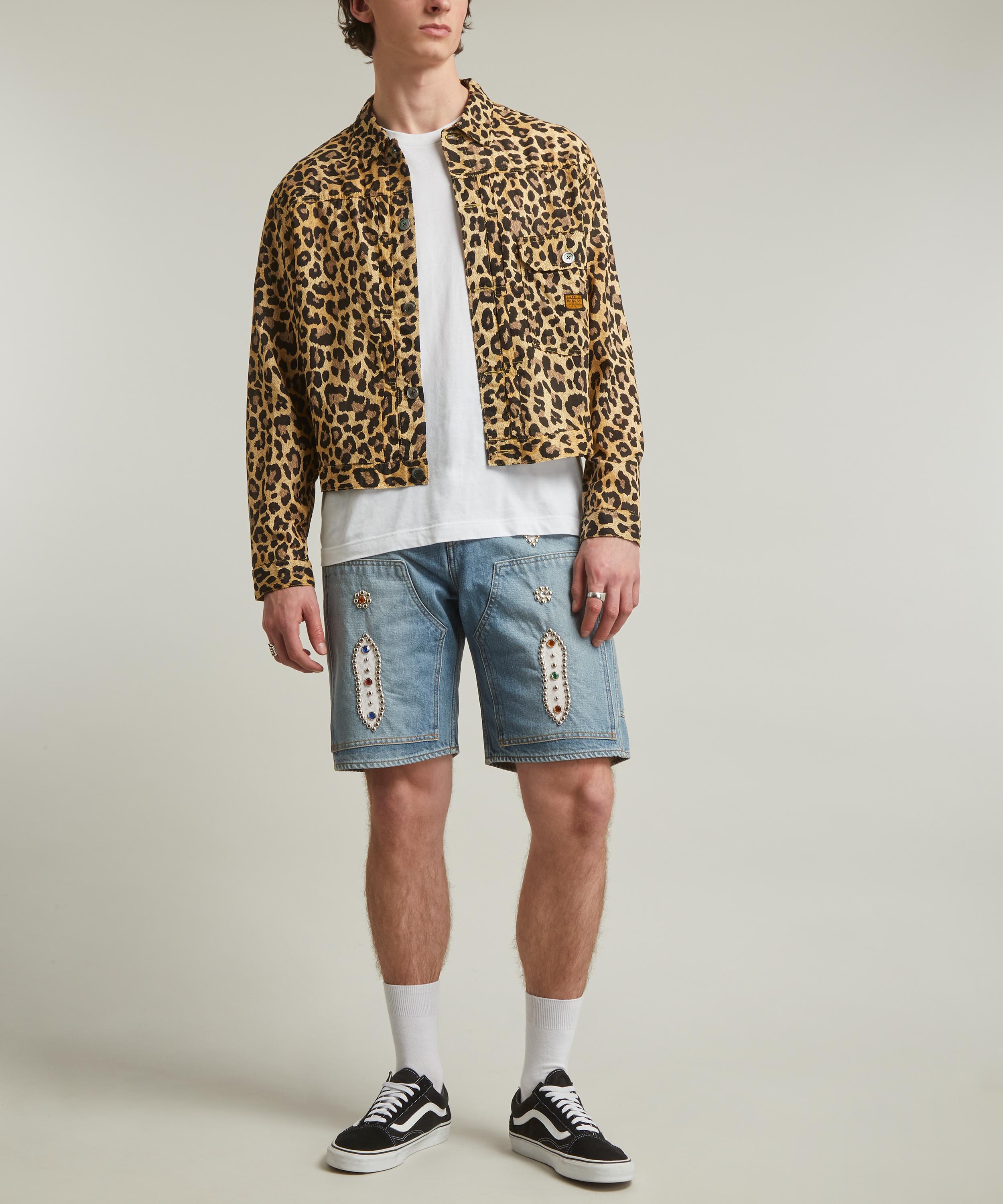 Kapital 14oz STUDS Remake Denim Shorts Liberty