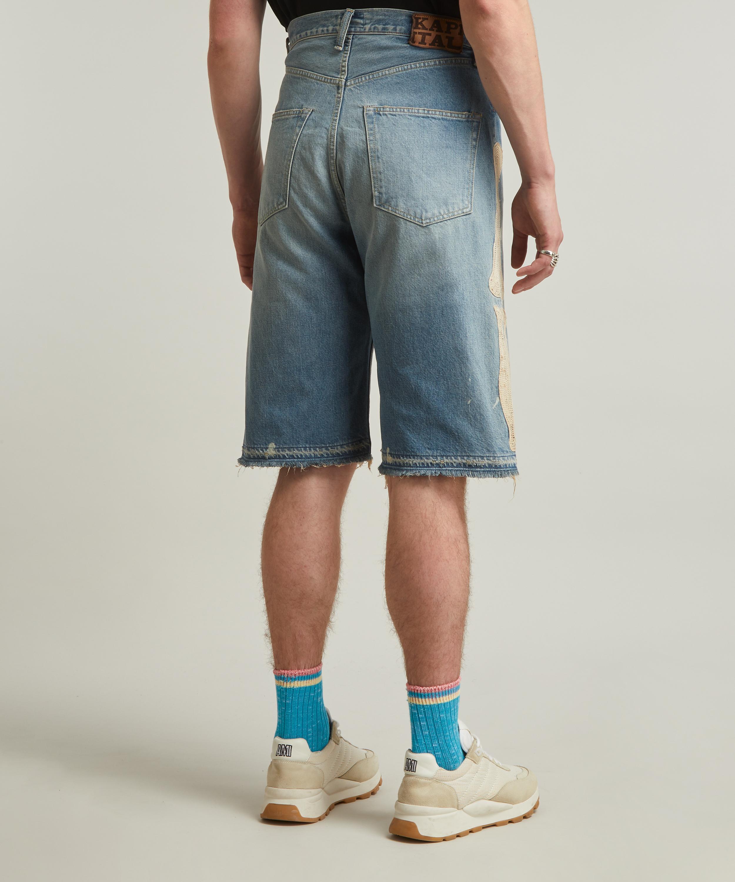 Kapital - 14oz Denim 5P BONE Shorts  image number 3