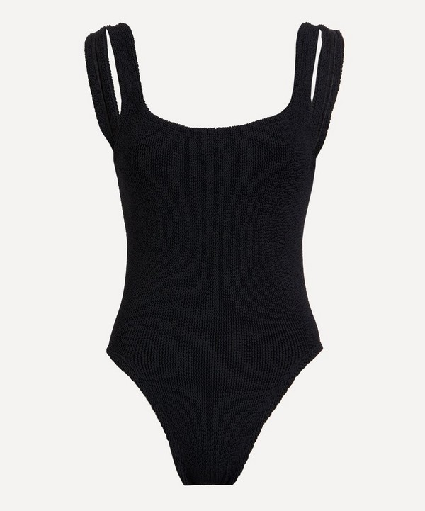Hunza G - Square Neck Crinkle Swimsuit 