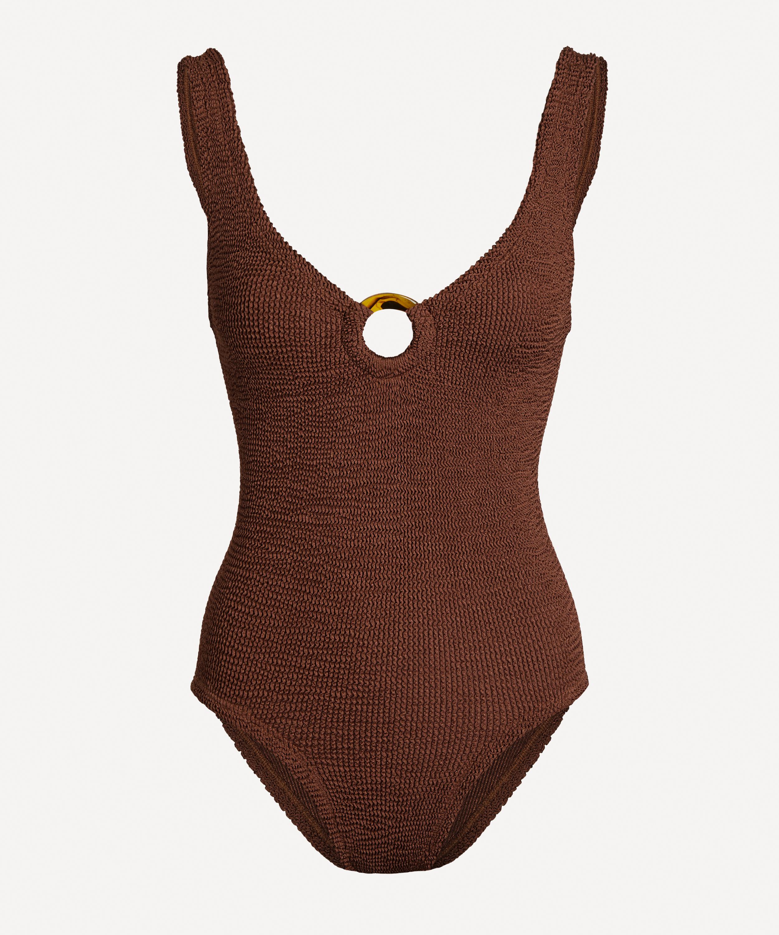 Hunza G - Celine Swimsuit With Tonal Hoops image number 0