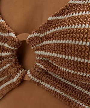 Hunza G - Nadine Metallic Crinkle Bikini with Hoops image number 4