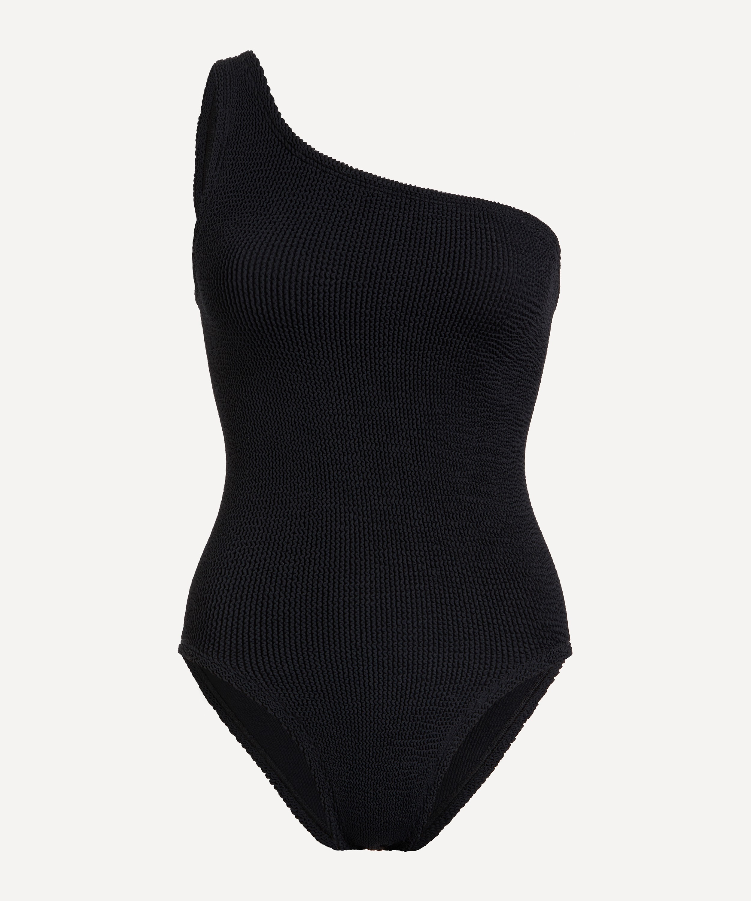 Hunza G - Nancy One-Shoulder Crinkle Swimsuit