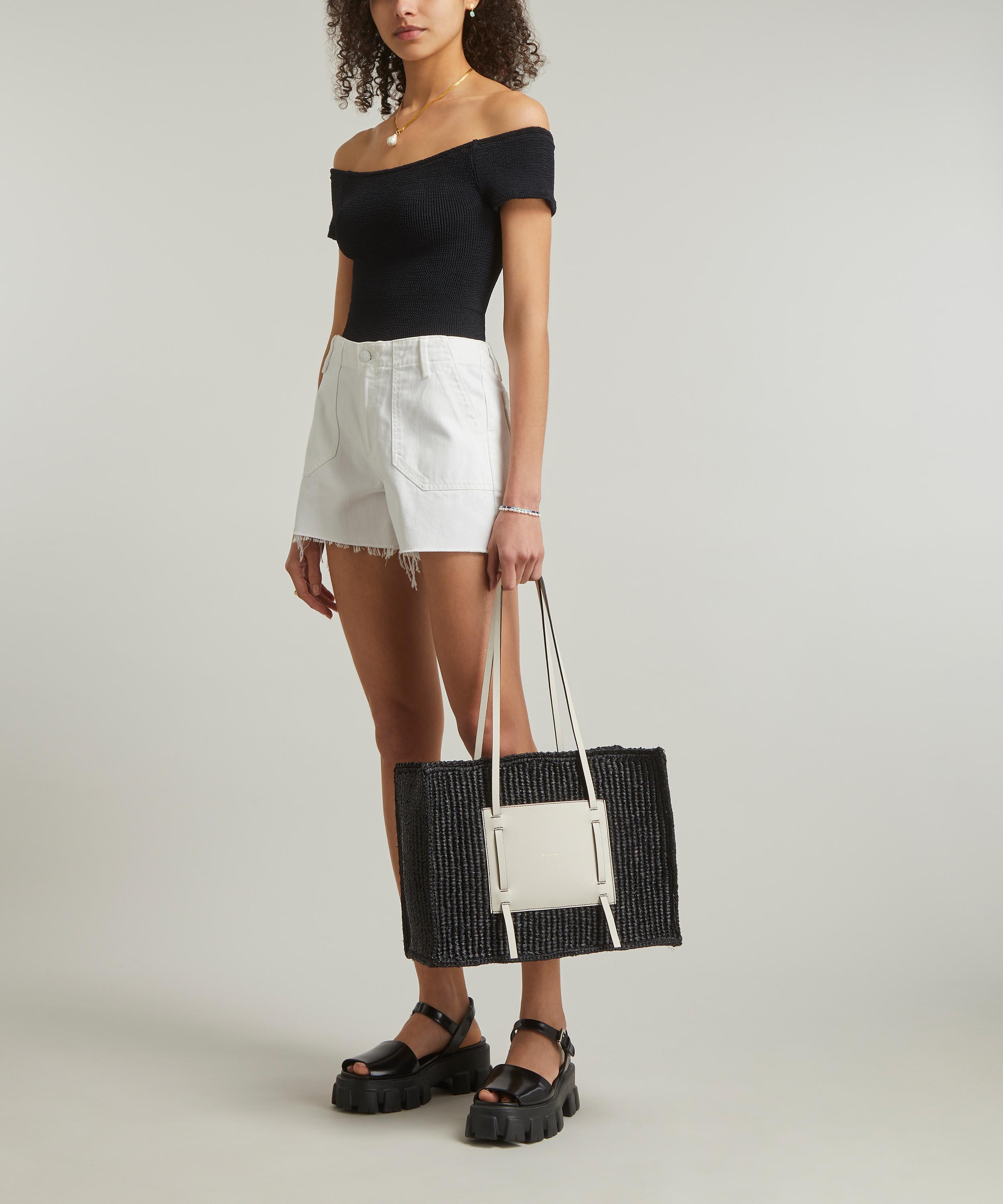 Hunza G - Grace Off-the-Shoulder Crinkle Top image number 1