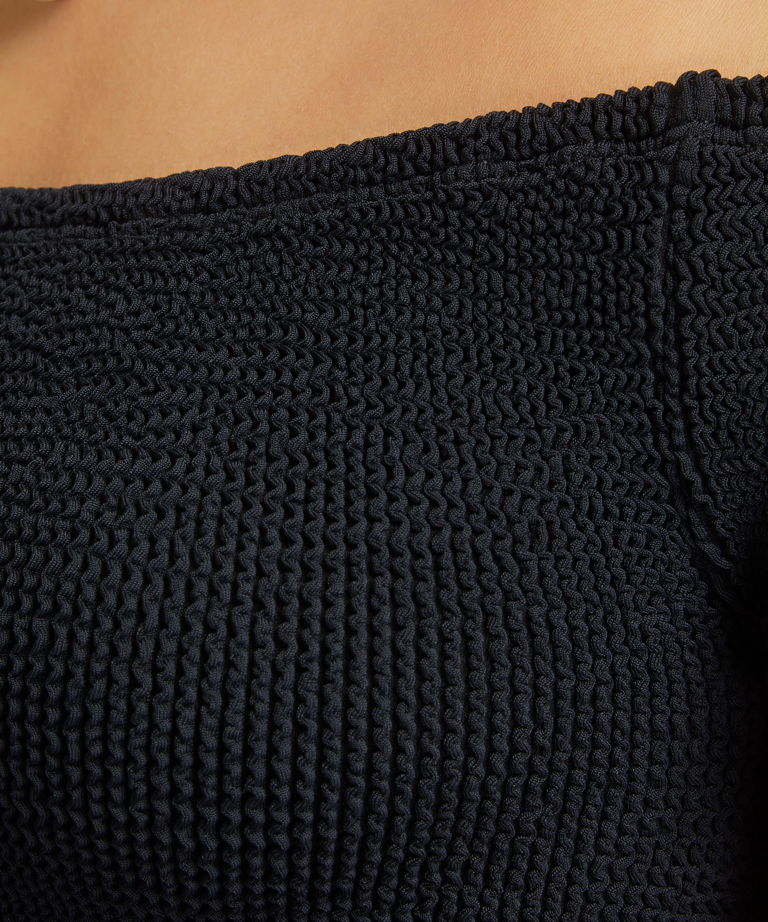 Hunza G - Grace Off-the-Shoulder Crinkle Top image number 4