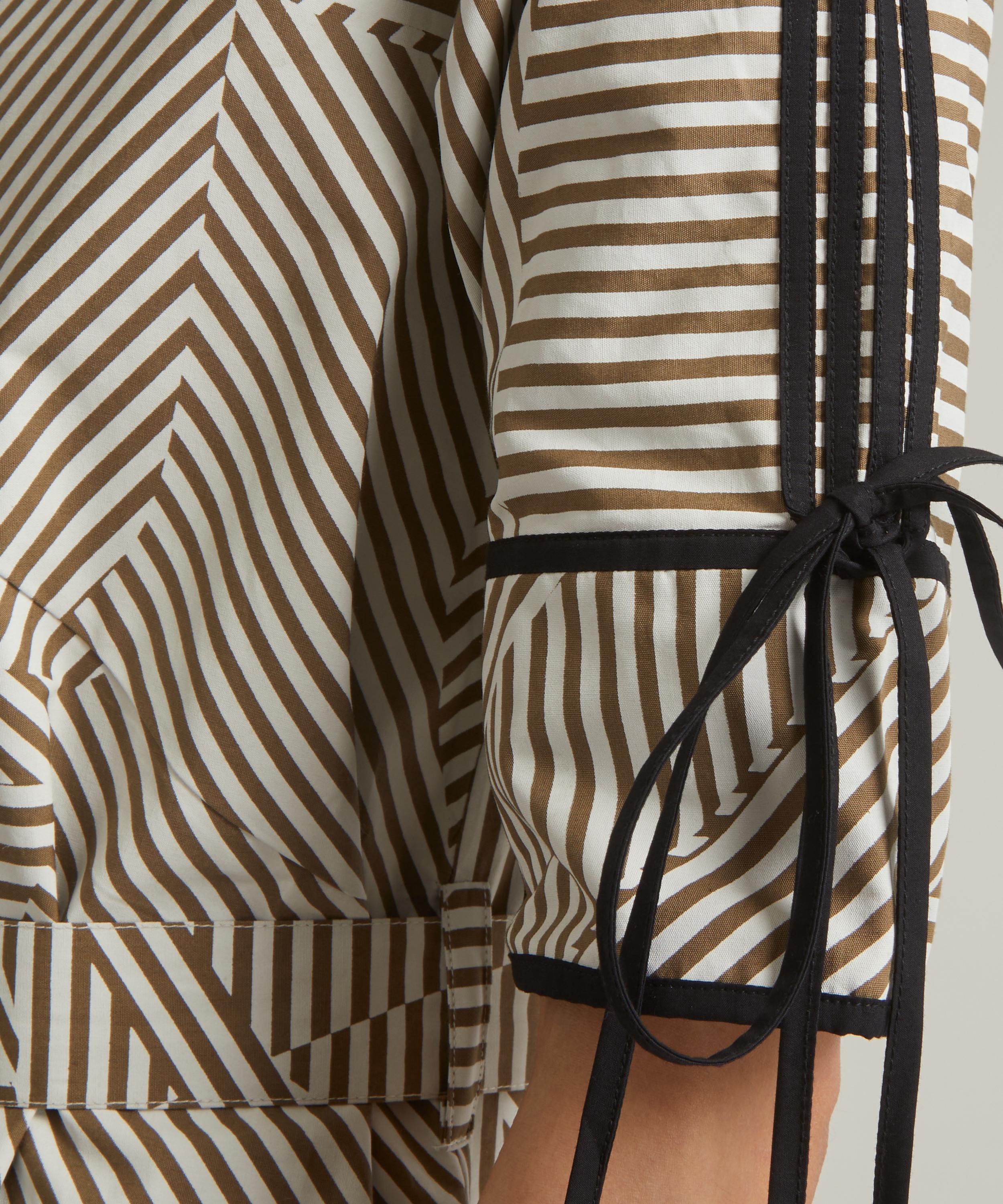 Lovebirds - Bree Striped Cotton Shirtdress image number 4