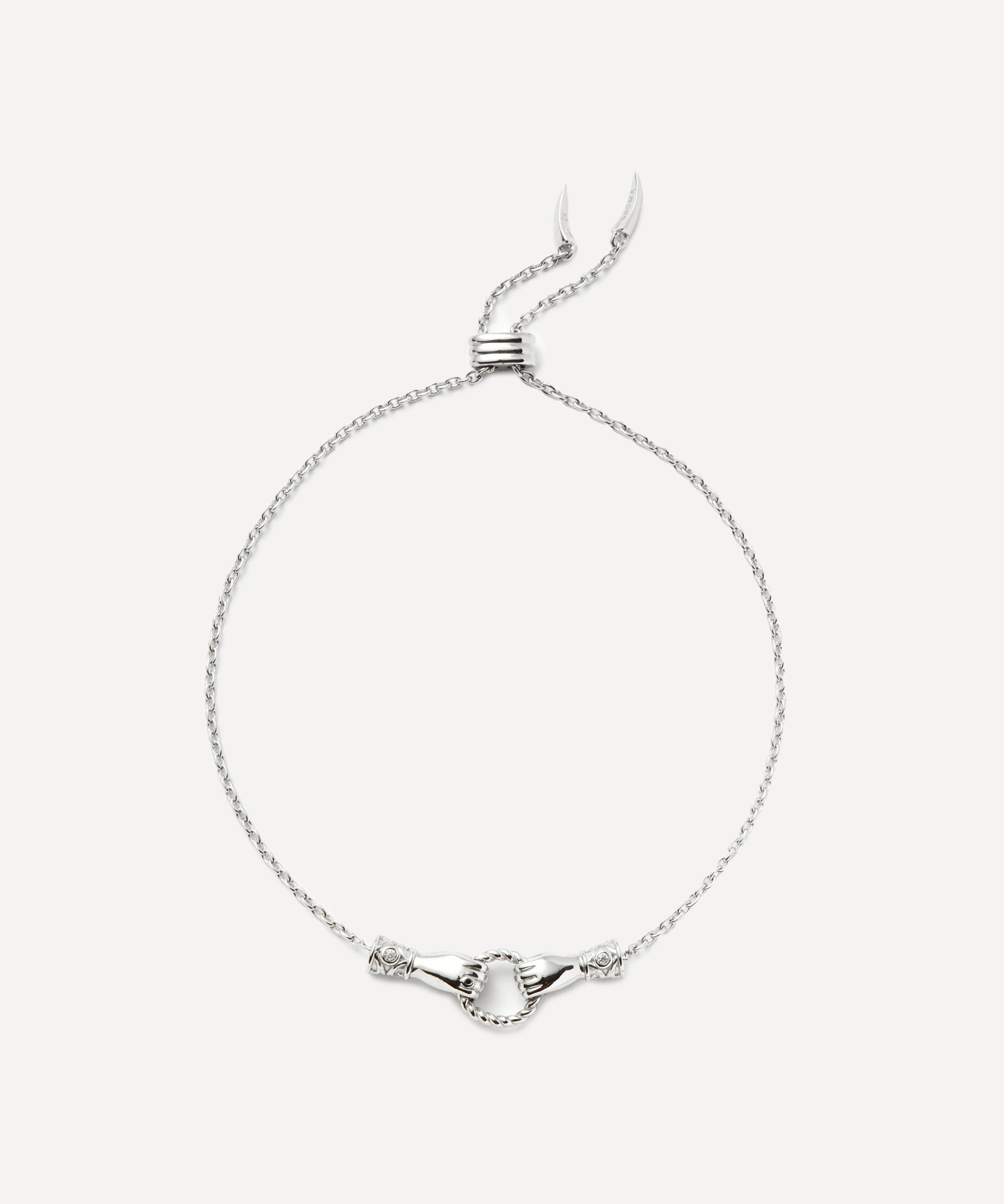 Missoma - X Harris Reed Silver-Plated In Good Hands Slider Bracelet image number 0