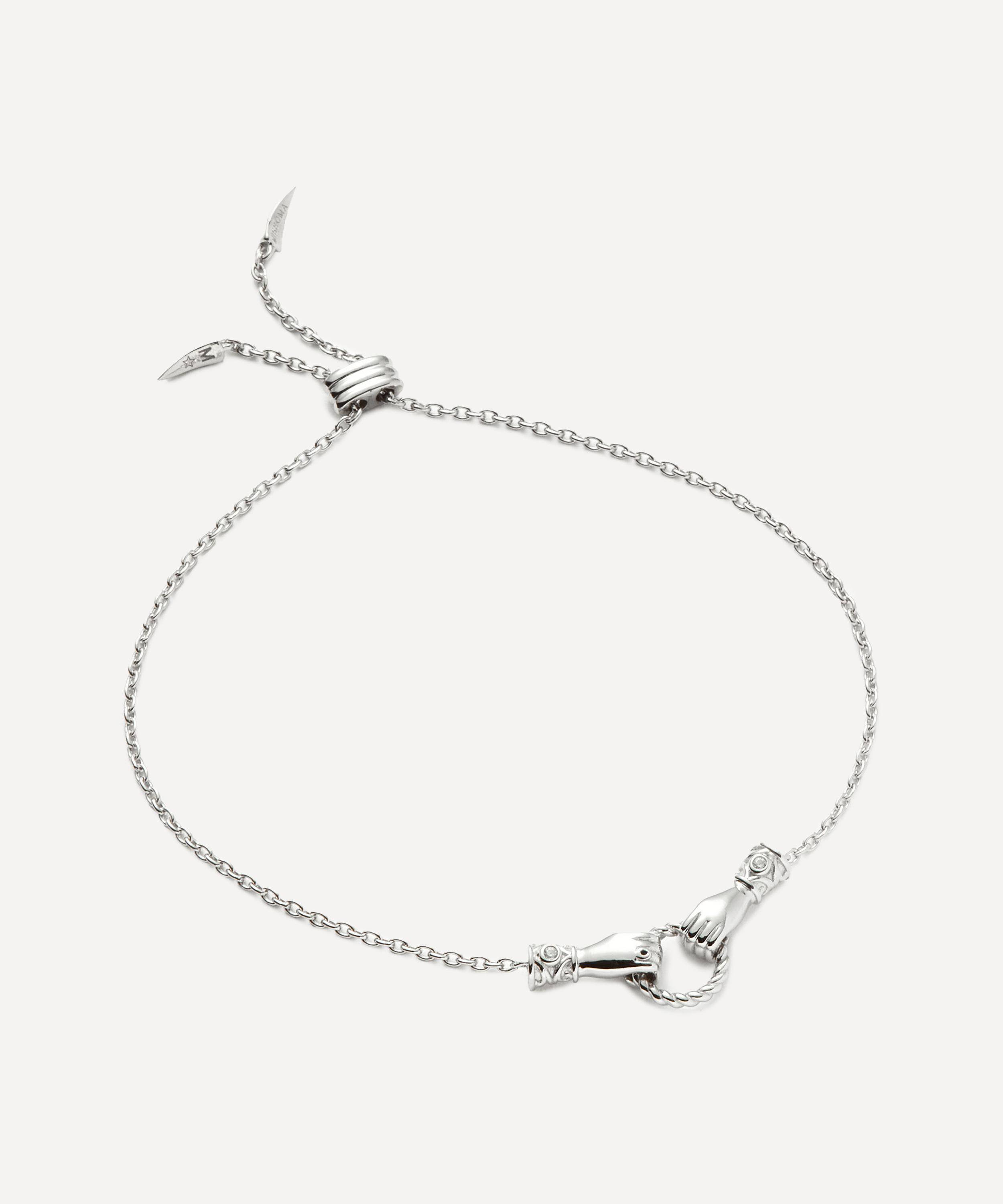 Missoma - X Harris Reed Silver-Plated In Good Hands Slider Bracelet image number 2