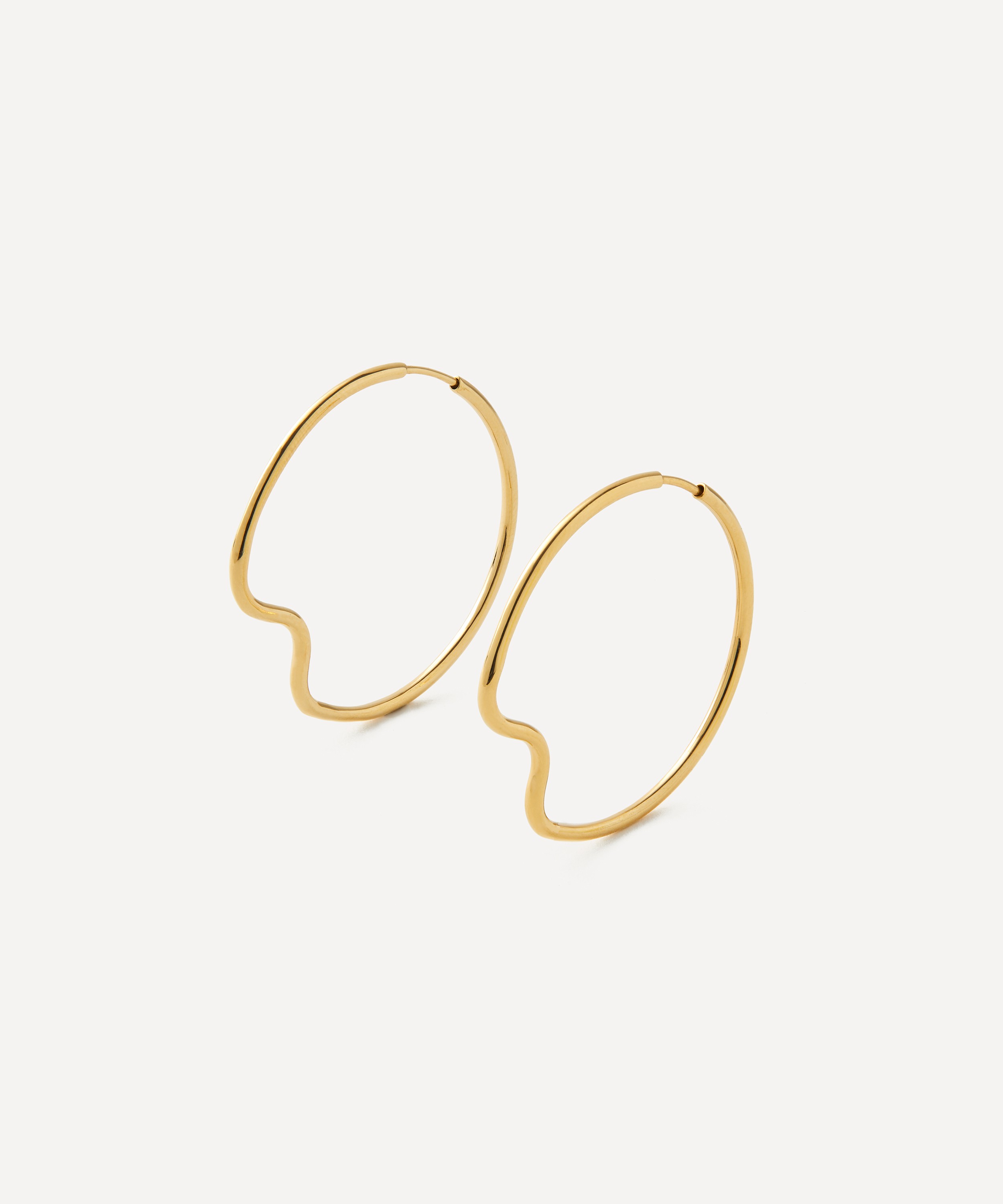 Maria Black - 18ct Gold-Plated Copenhagen 50 Hoop Earrings image number 0