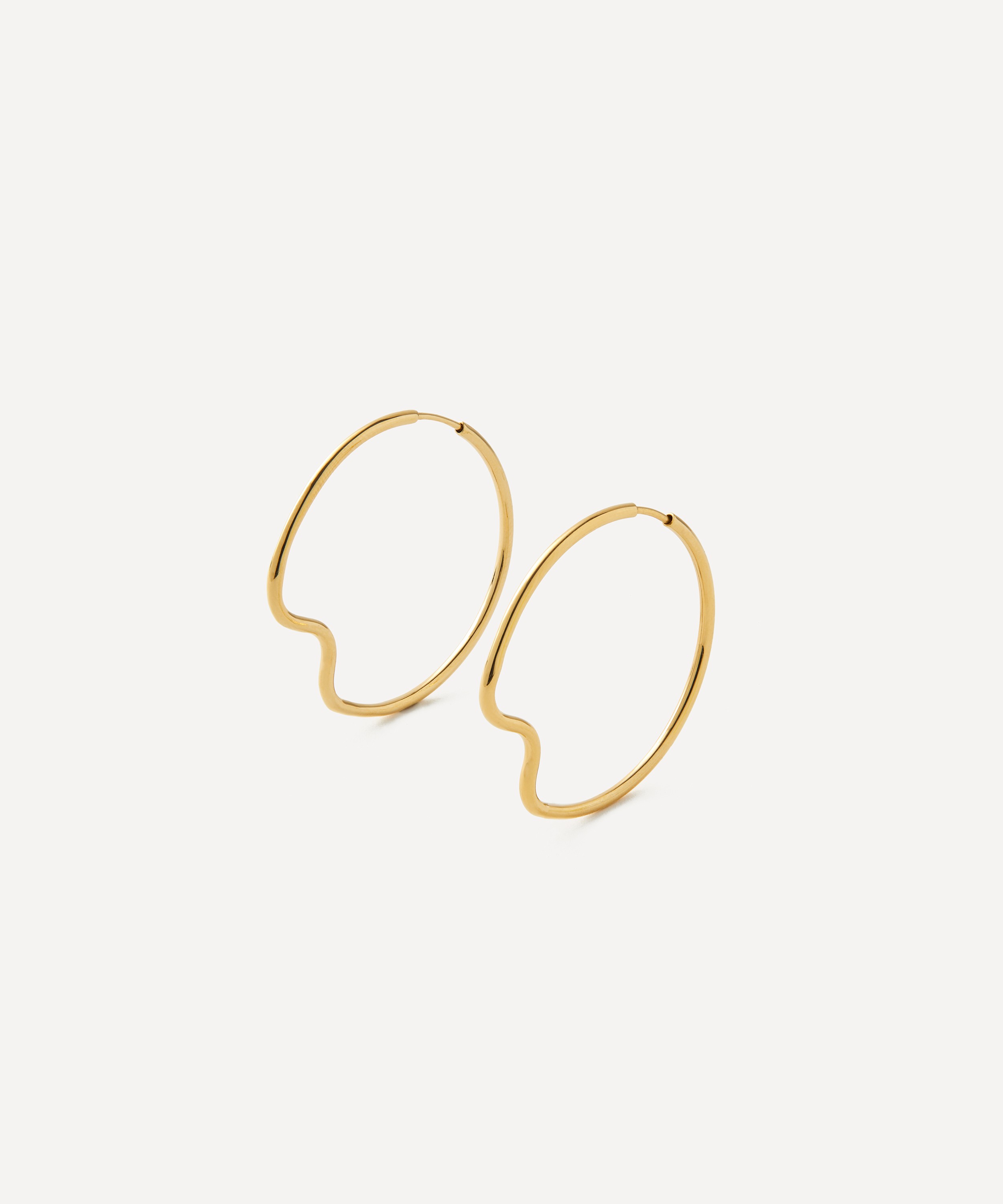 Maria Black - 18ct Gold-Plated Copenhagen 35 Hoop Earrings image number 0