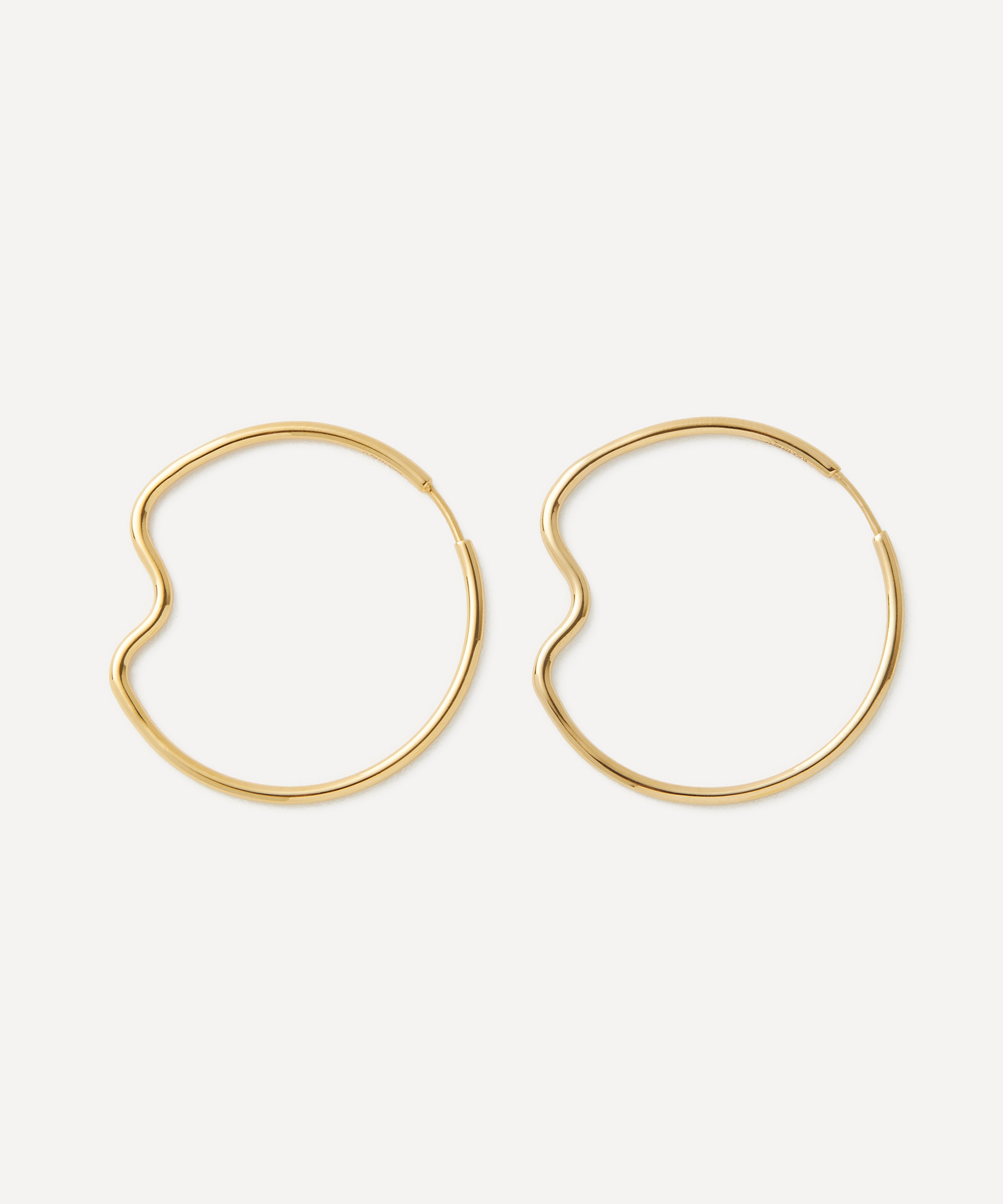 Maria Black - 18ct Gold-Plated Copenhagen 35 Hoop Earrings image number 1