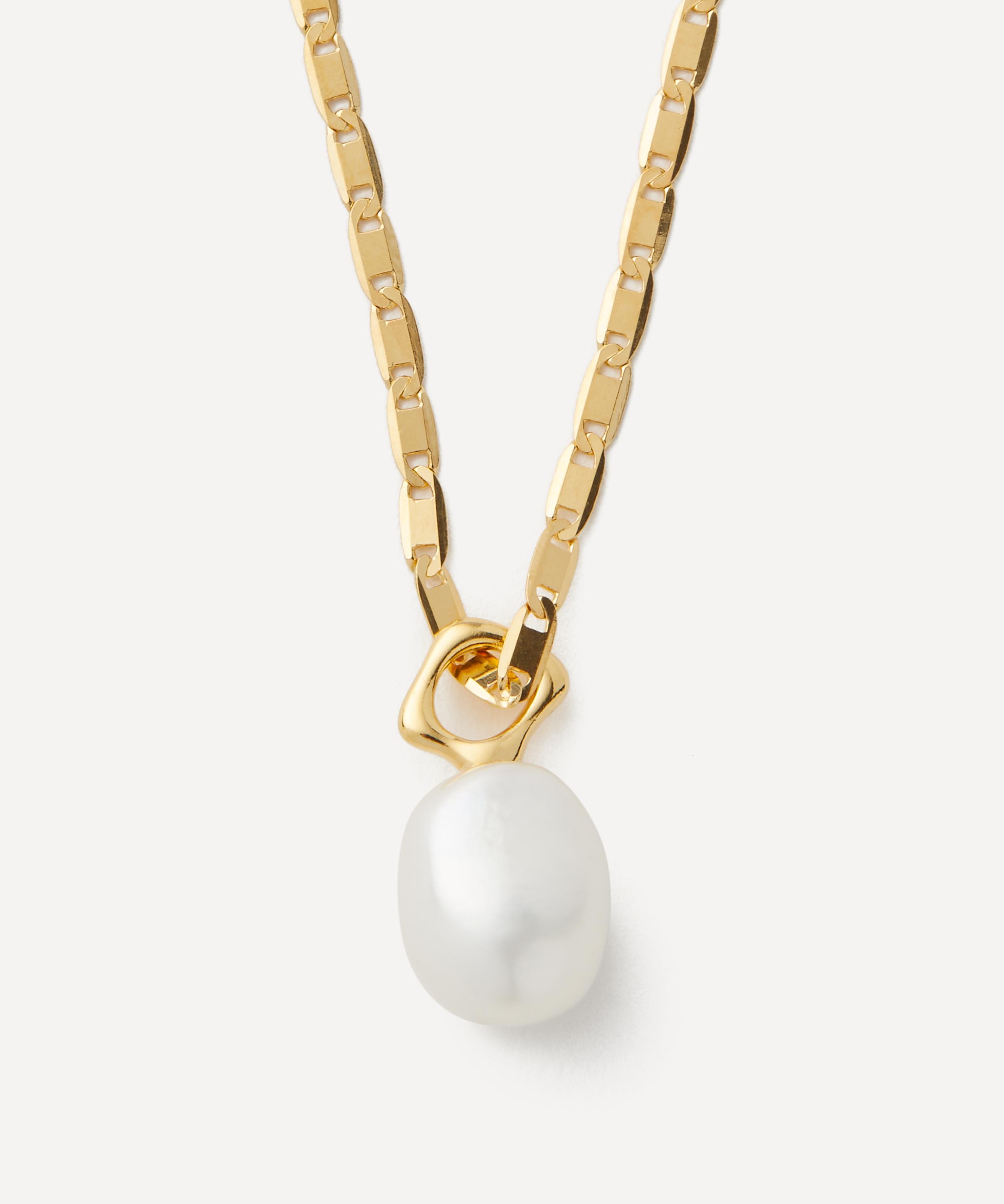 MARIA BLACK ネックレス Peblinge Necklace 300506AG Maria Black 18ct Gold-Plated Peblinge Pendant Necklace | Liberty