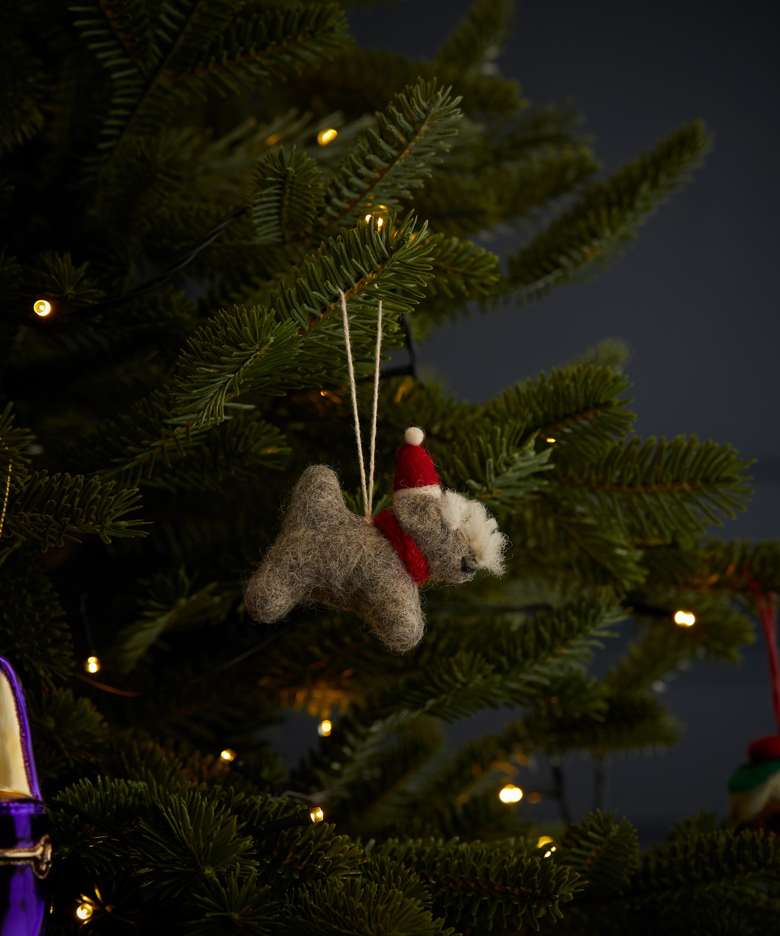 Christmas - Mini Schnauzer Tree Decoration image number 1