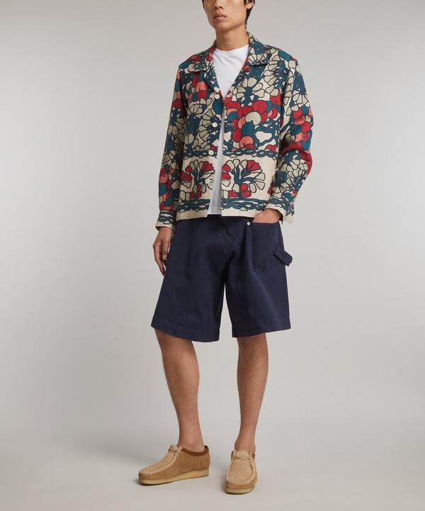 Bode Garden Lattice Linen Long Sleeve Shirt | Liberty Bode Garden Lattice Linen Long Sleeve Shirt | Liberty