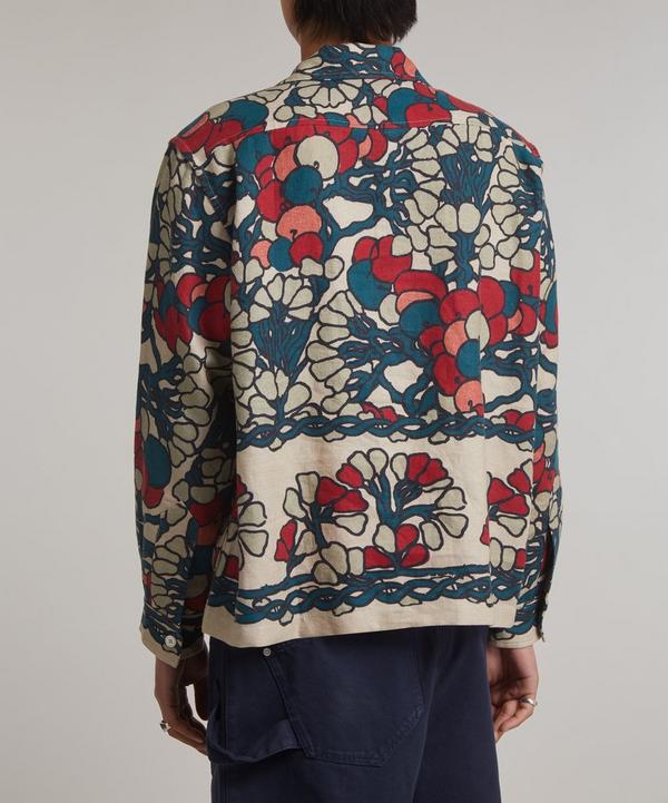 Bode Garden Lattice Linen Long Sleeve Shirt | Liberty Bode Garden Lattice Linen Long Sleeve Shirt | Liberty