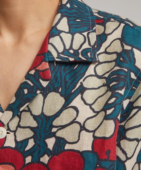 Bode Garden Lattice Linen Long Sleeve Shirt | Liberty Bode Garden Lattice Linen Long Sleeve Shirt | Liberty