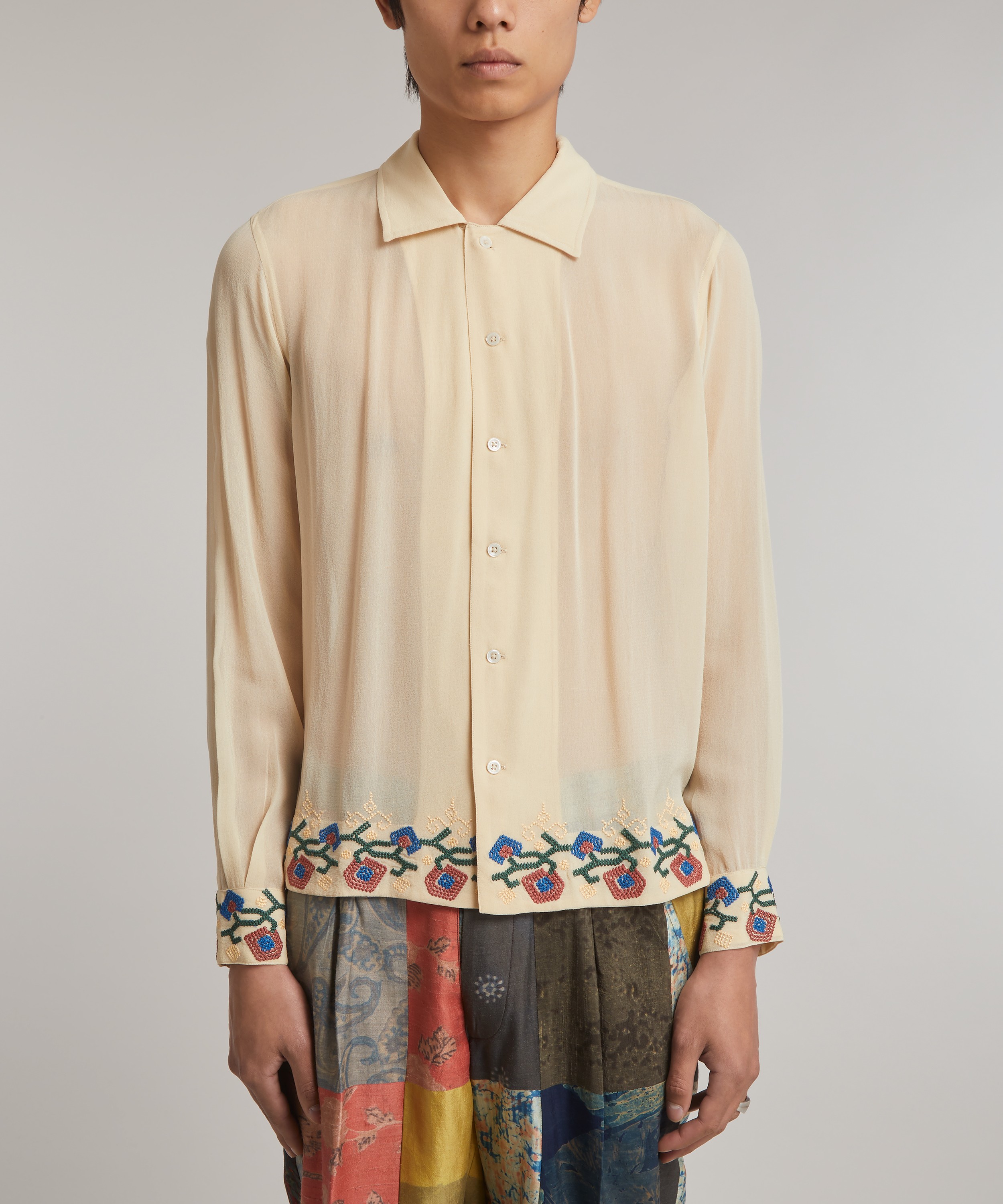 Bode - Flowering Liana Long Sleeve Shirt image number 2