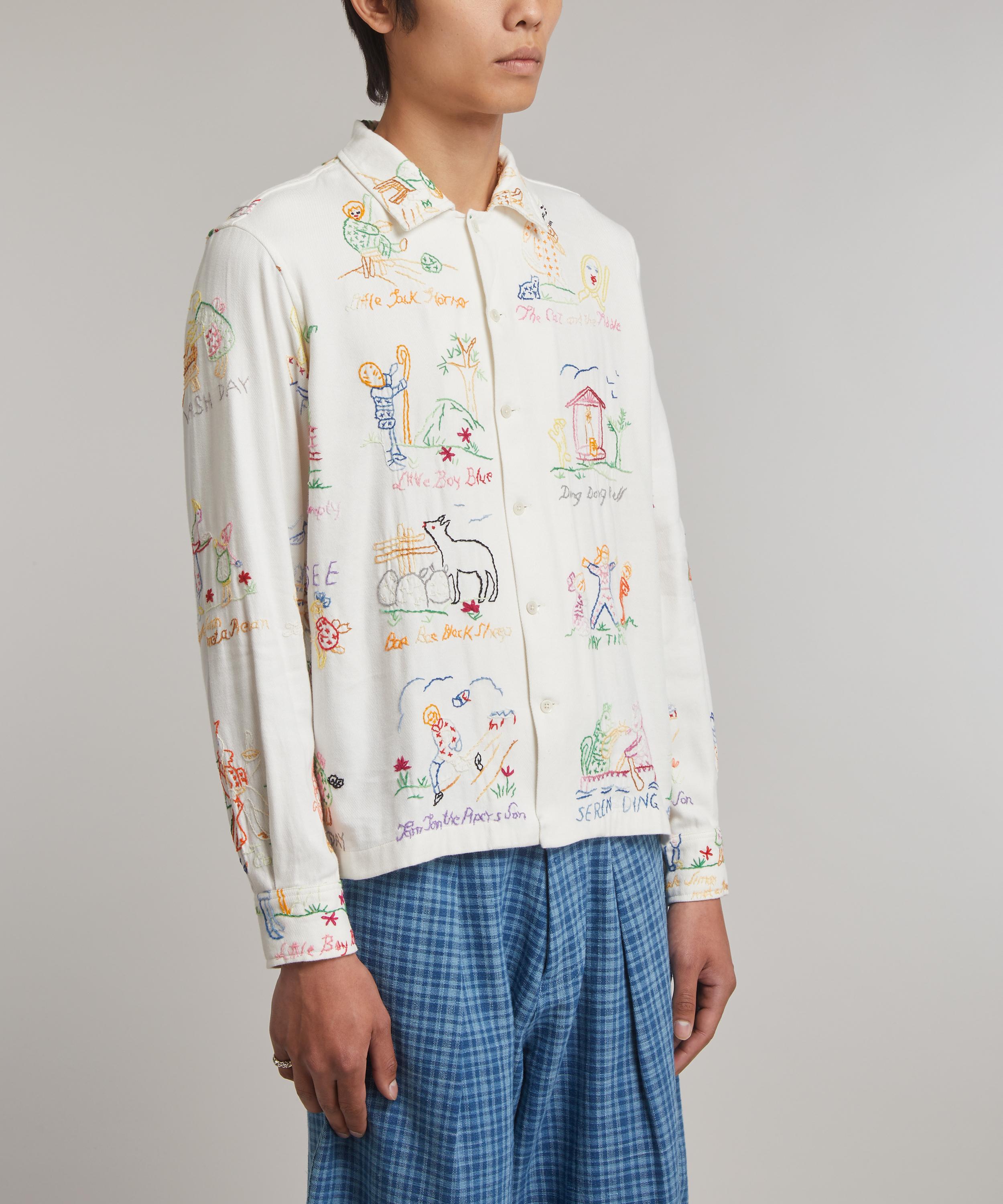 Bode - Nursery Rhymes Long Sleeve Shirt image number 2