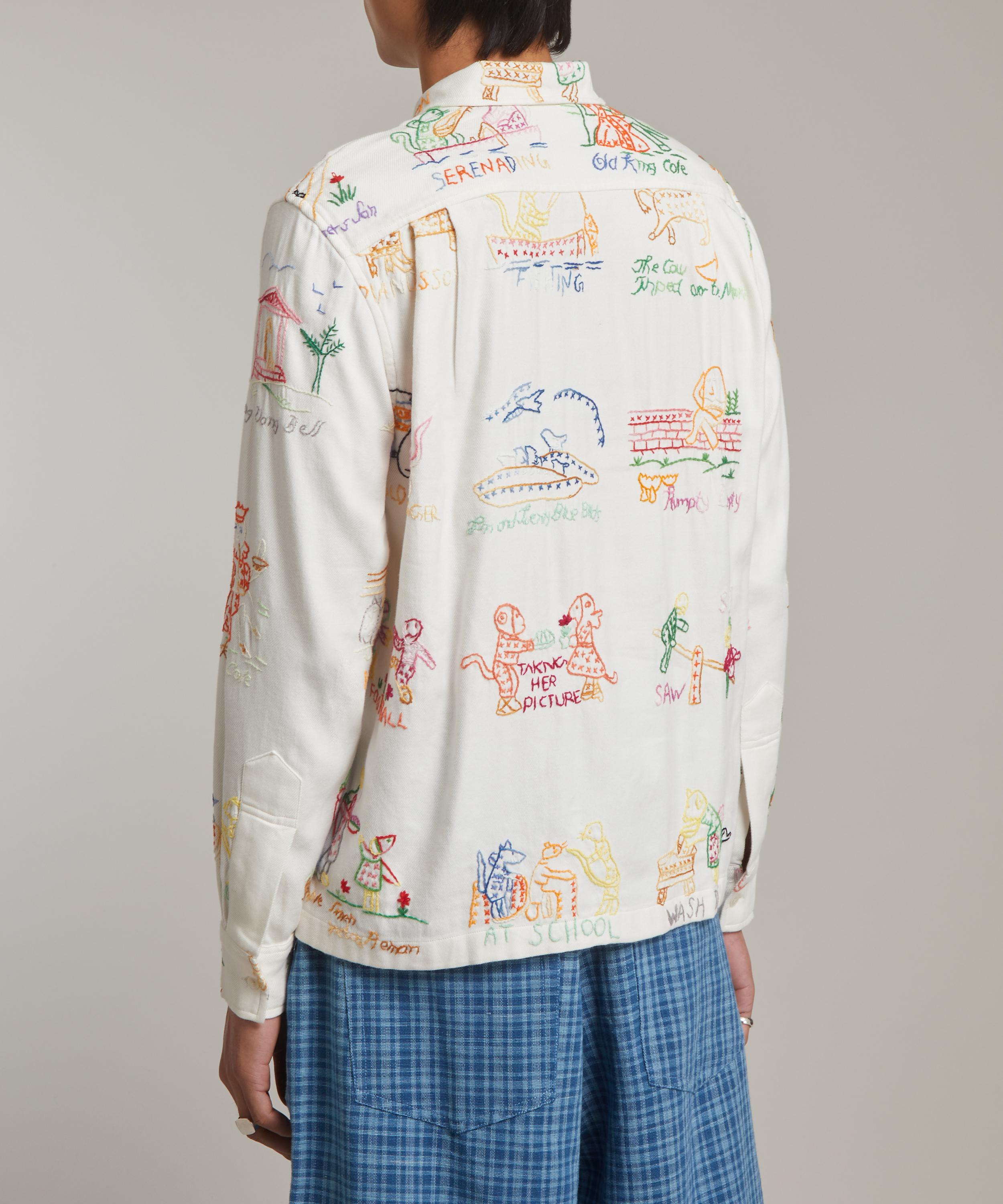 Bode - Nursery Rhymes Long Sleeve Shirt image number 3