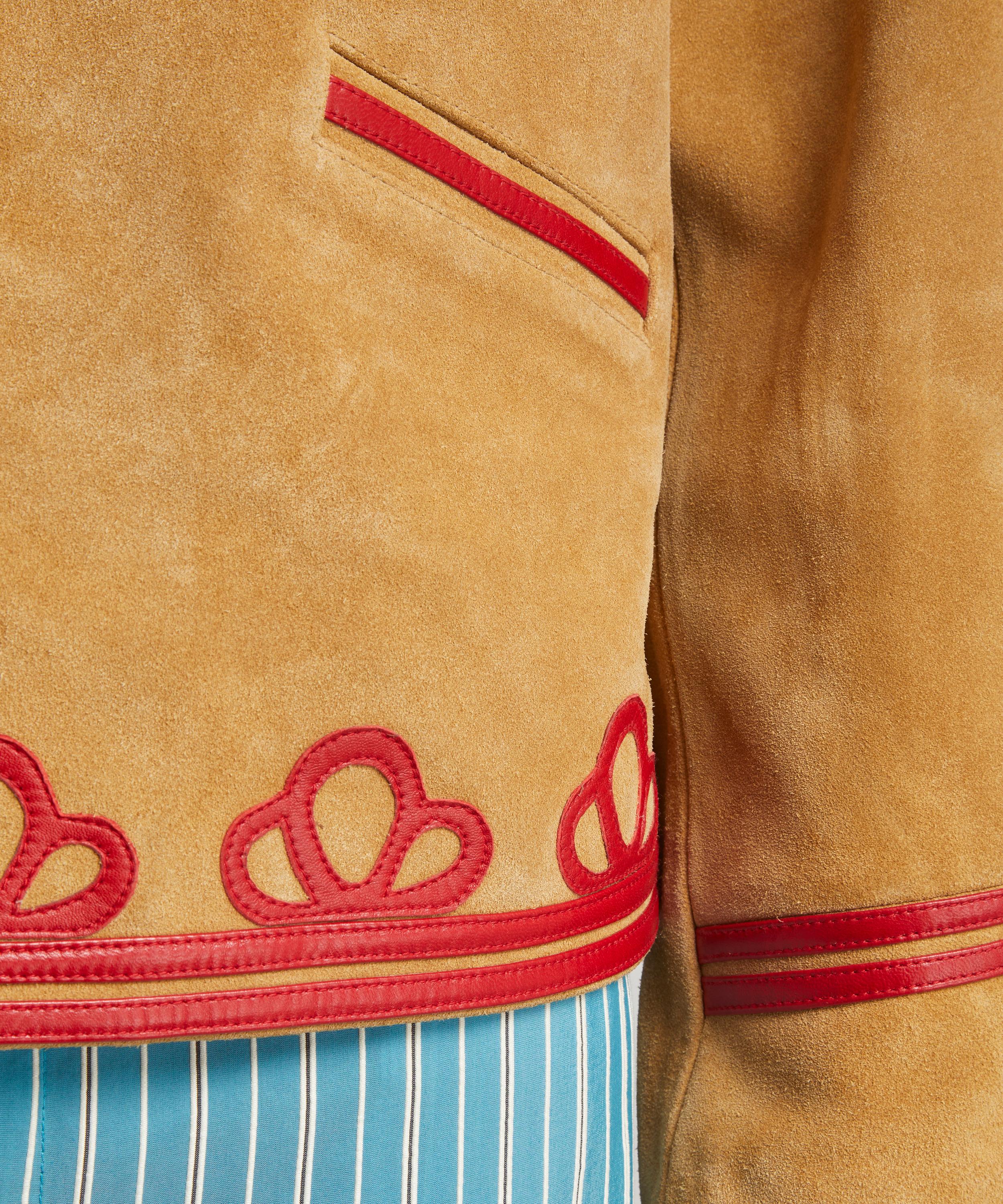 Bode - Trefoil Suede Jacket image number 4