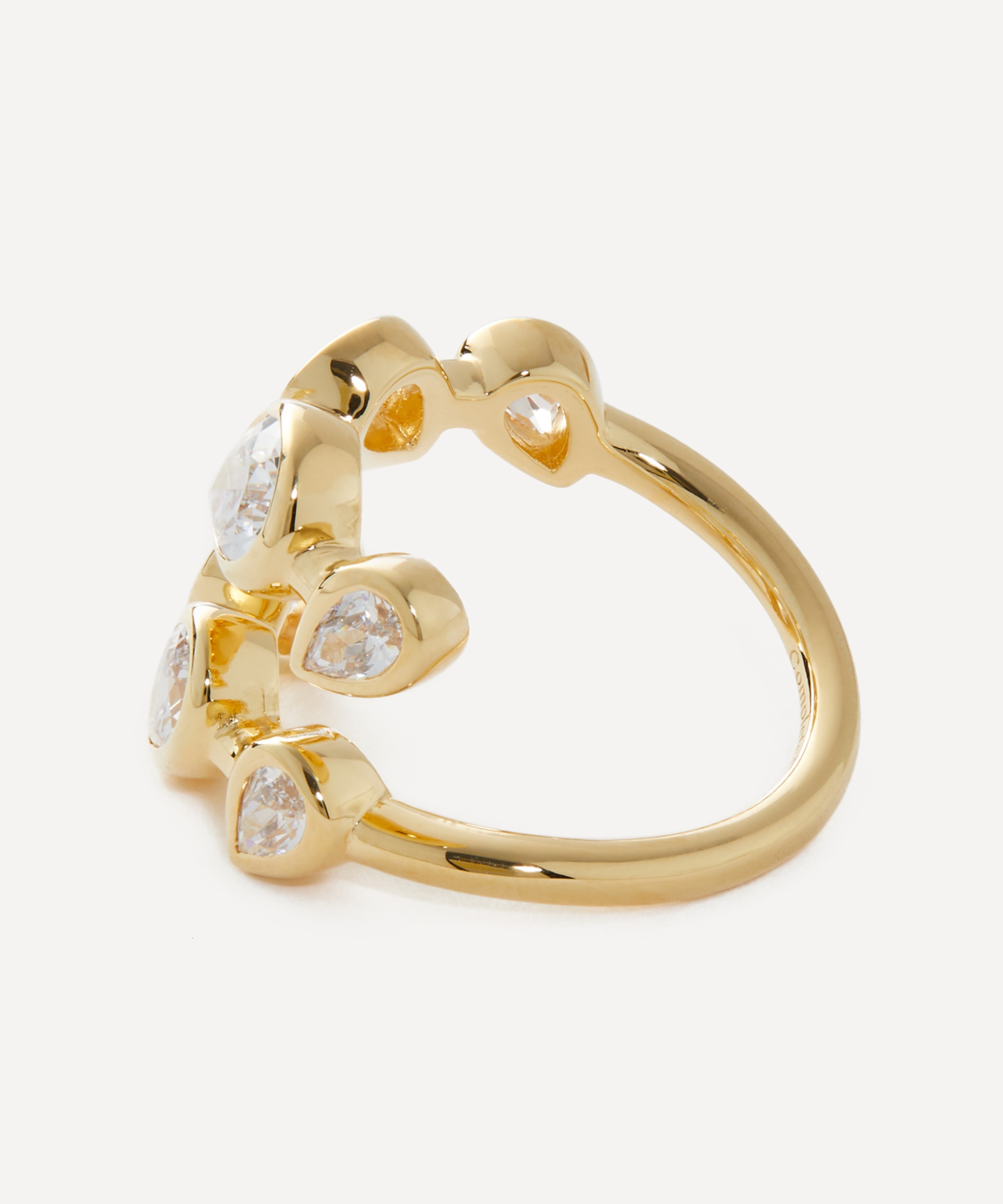 Completedworks - 18ct Gold-Plated Vermeil Silver Arc Ring image number 1