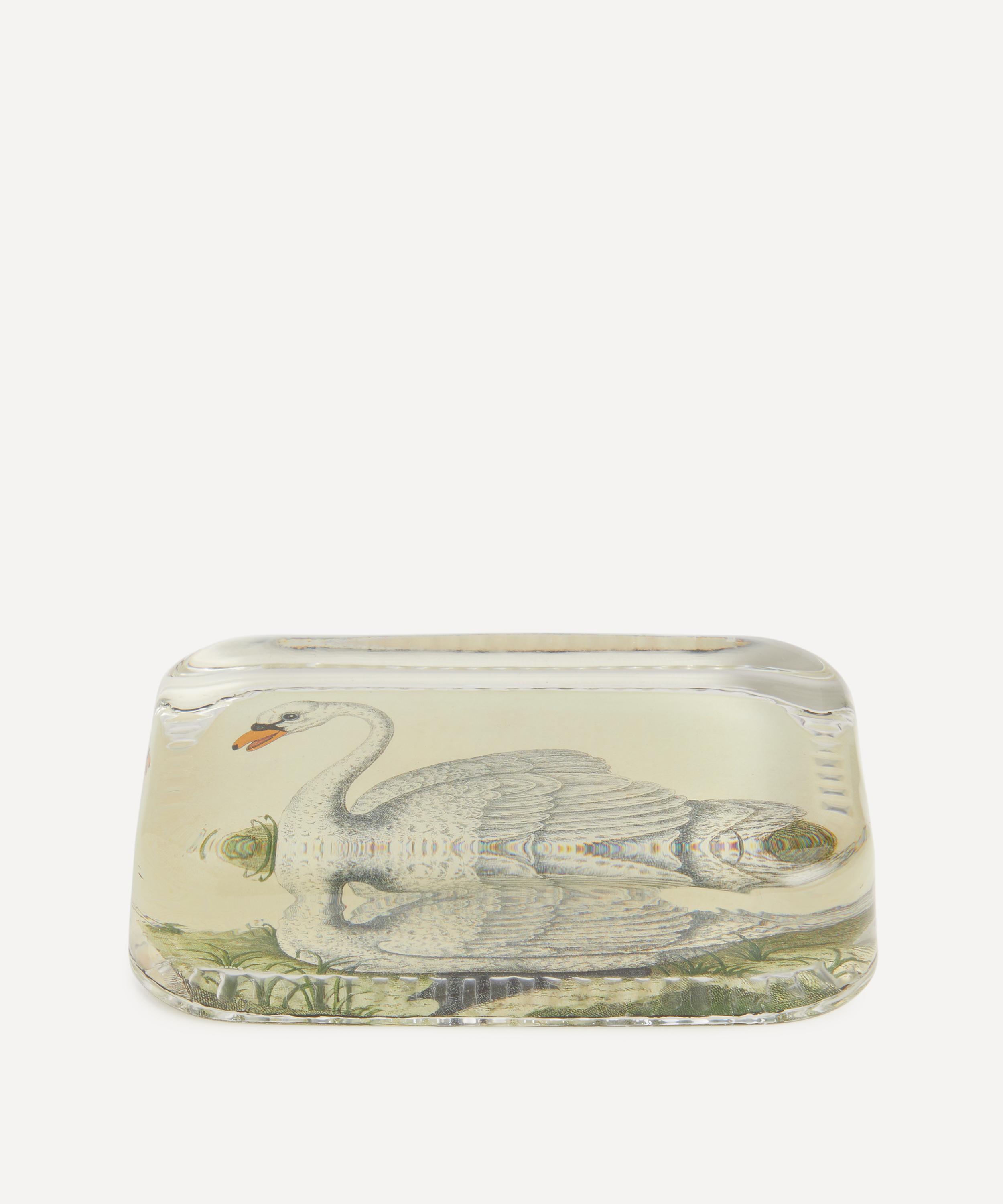 John Derian - Female Swan Dotted Edge Paperweight image number 2