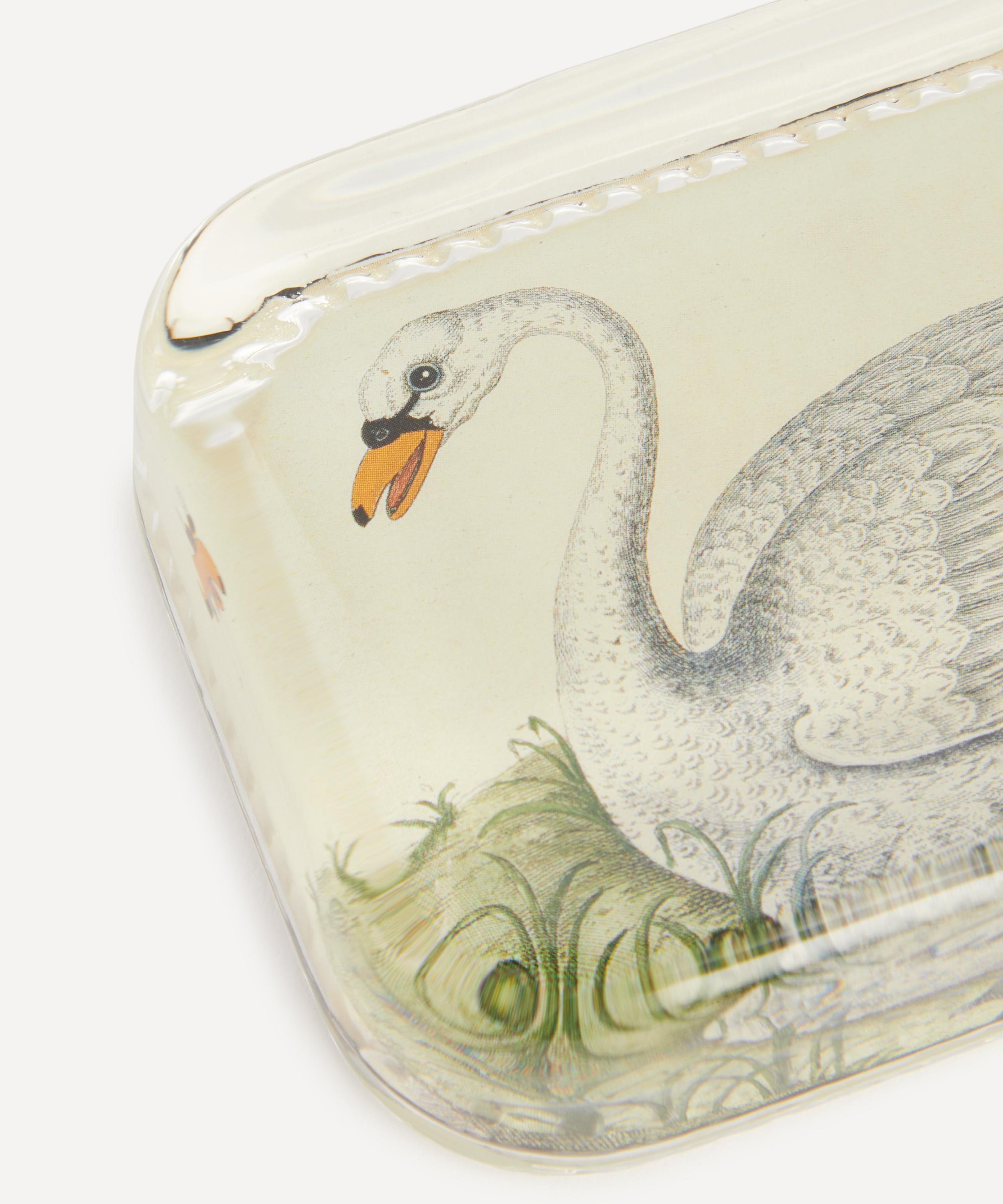 John Derian - Female Swan Dotted Edge Paperweight image number 3