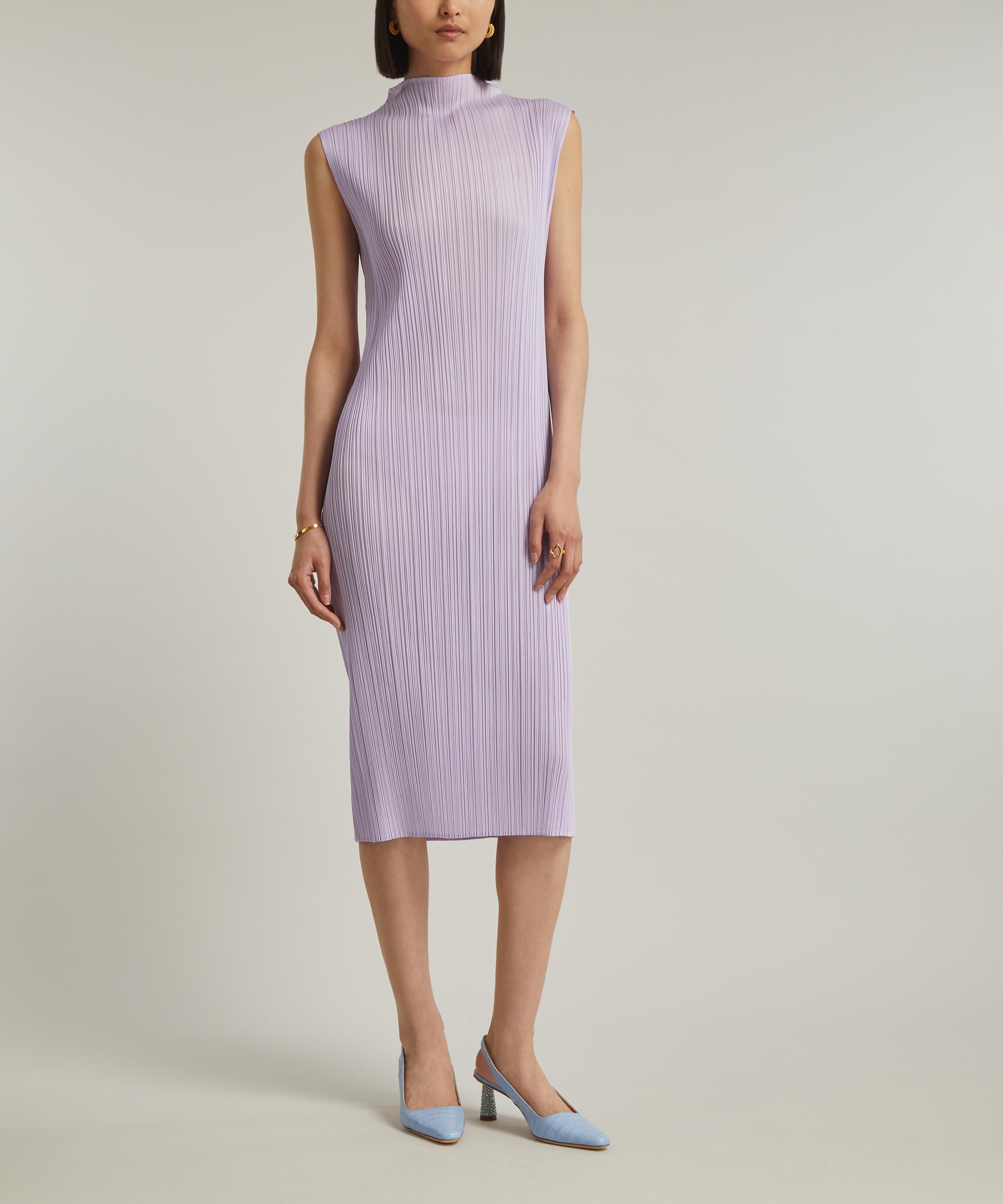 Pleats Please Issey Miyake - MONTHLY COLOURS: APRIL Pleated Midi Dress image number 2