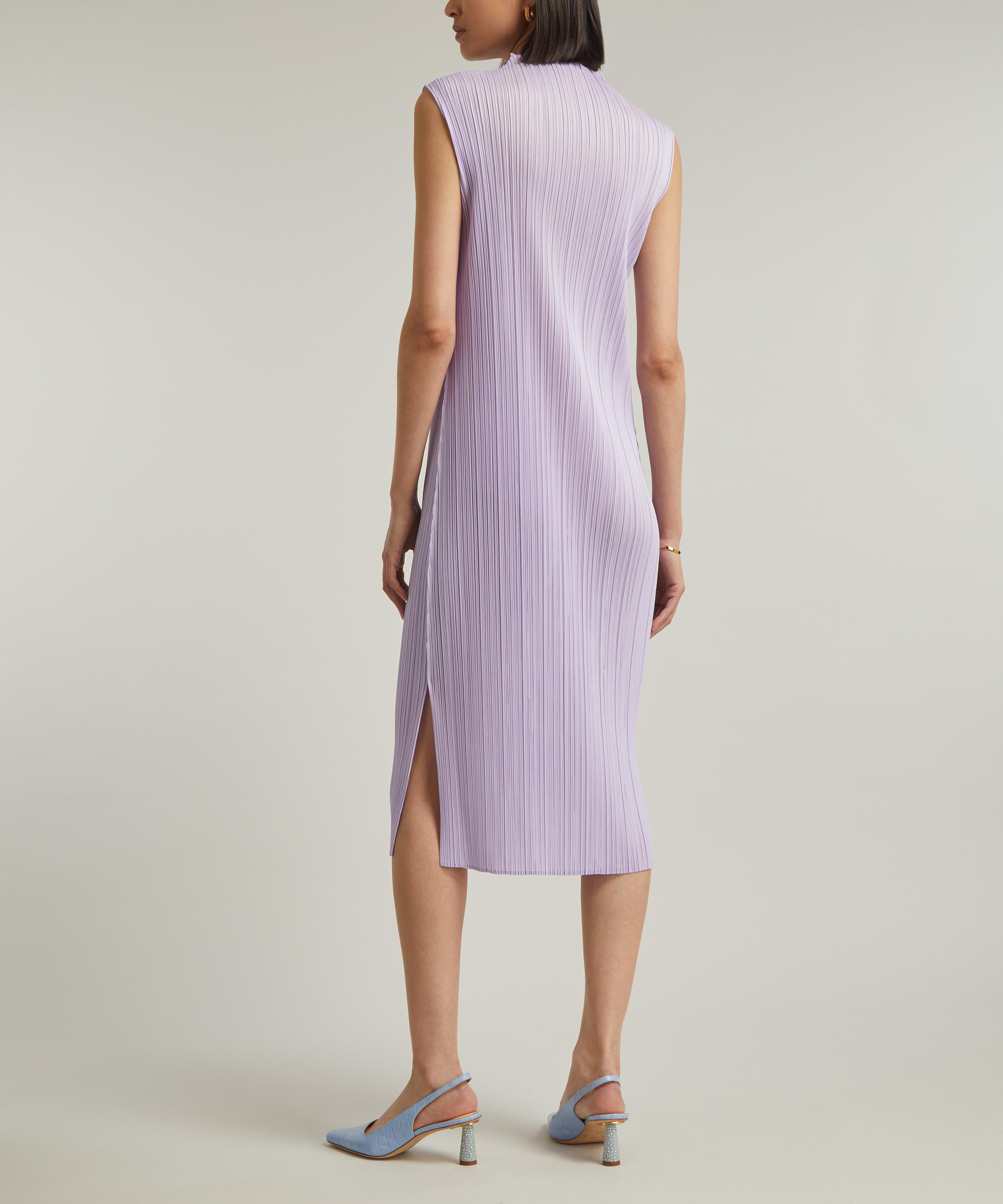 Pleats Please Issey Miyake - MONTHLY COLOURS: APRIL Pleated Midi Dress image number 3