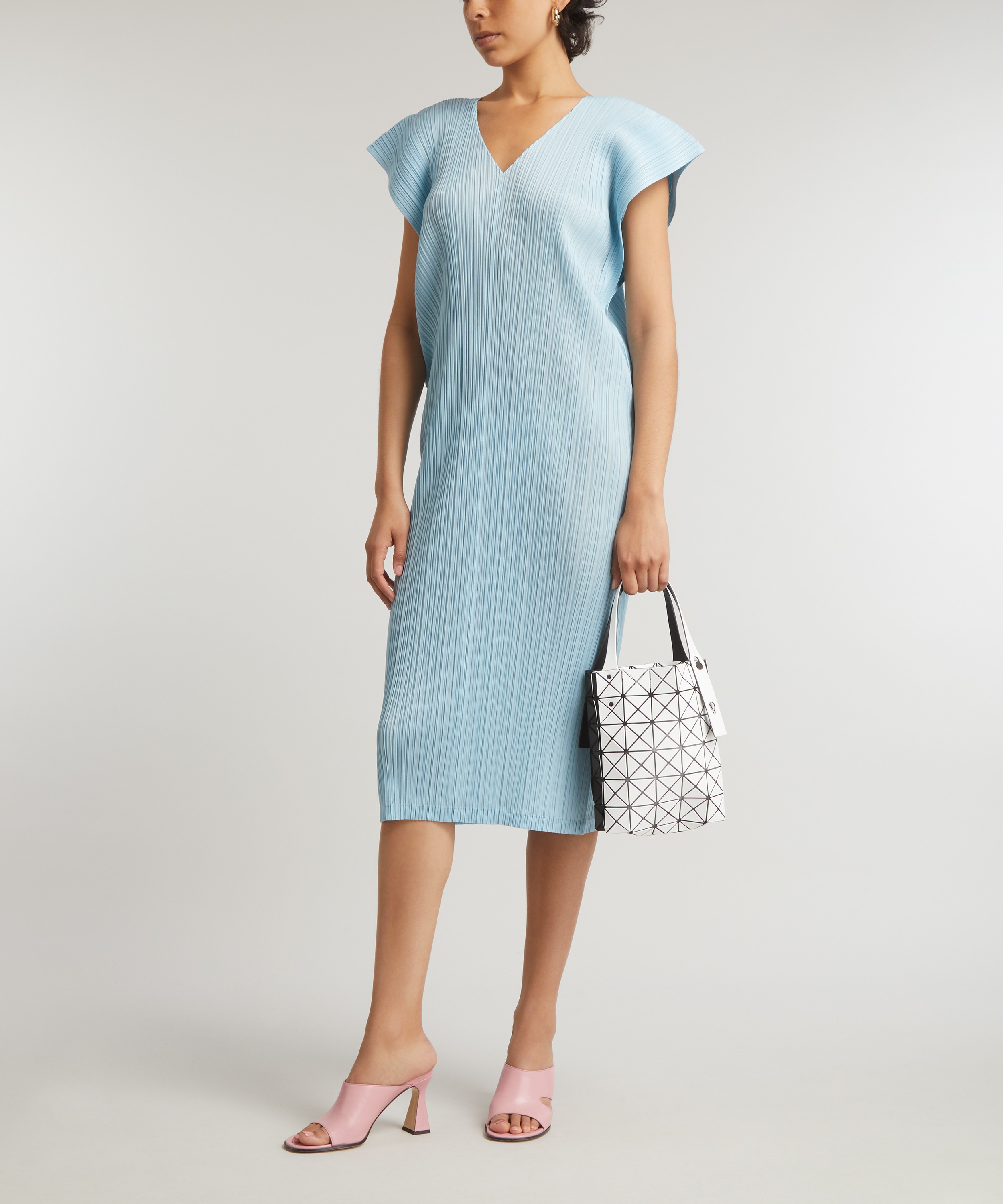 Pleats Please Issey Miyake - MONTHLY COLOURS MARCH Pleated Dress image number 1