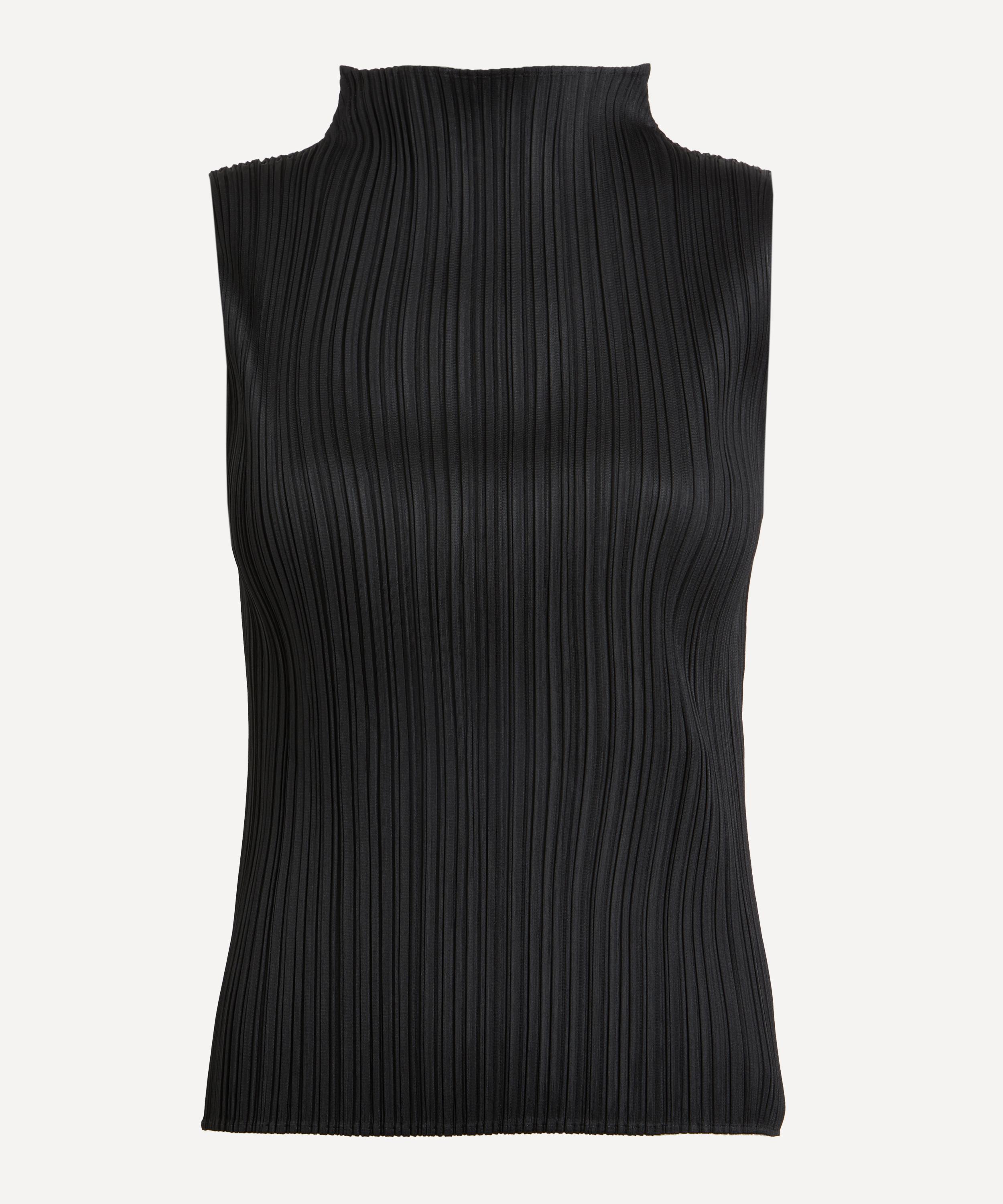 Pleats Please Issey Miyake - BASICS Pleated Roll Neck Vest