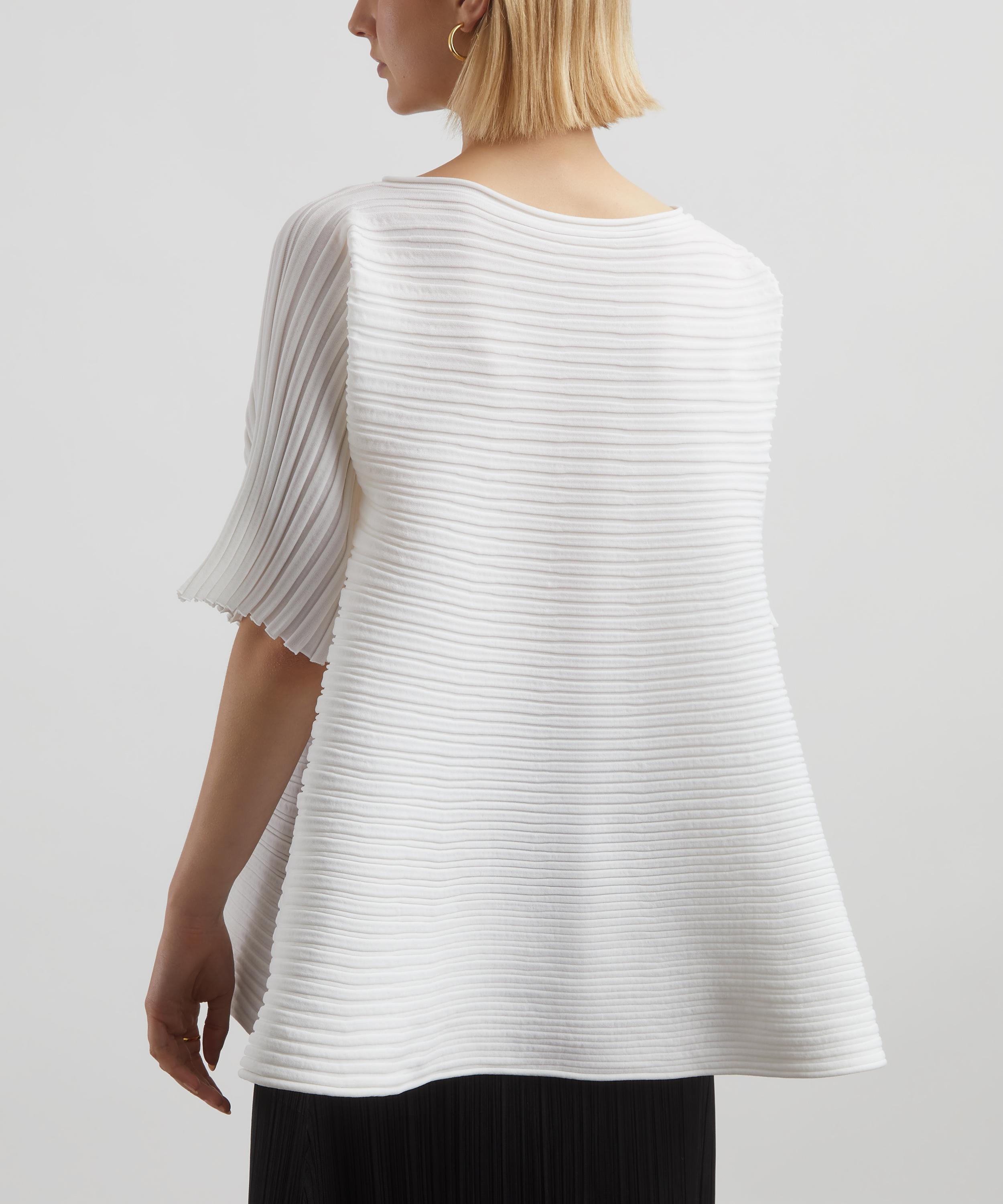 Pleats Please Issey Miyake - BOUNCE KNIT Pleated Trapeze Top image number 3