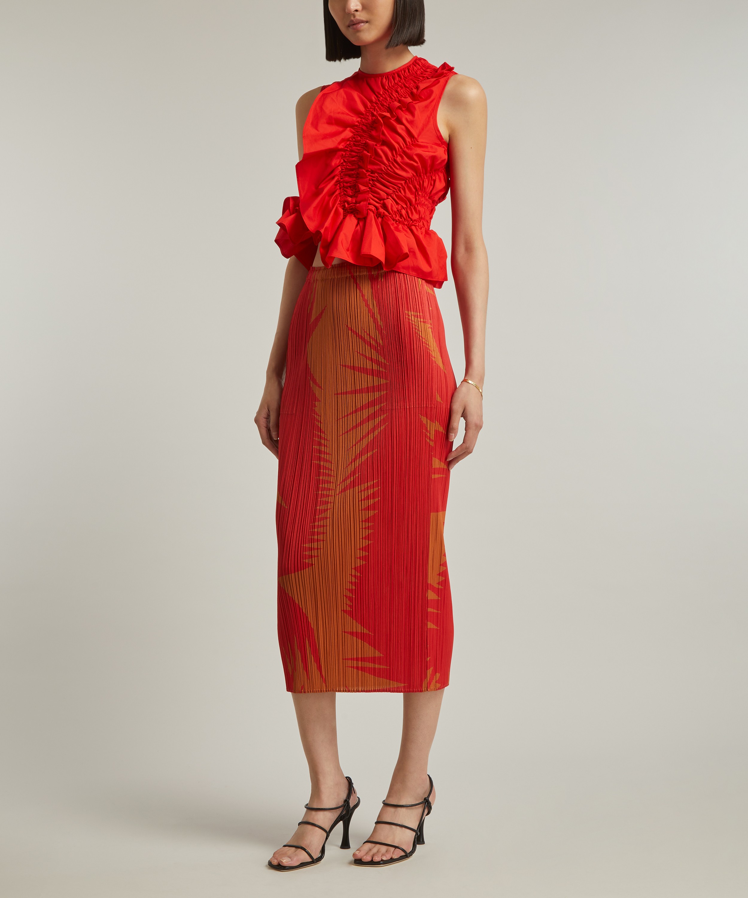 Pleats Please Issey Miyake - PIQUANT Pleated Midi Skirt image number 1